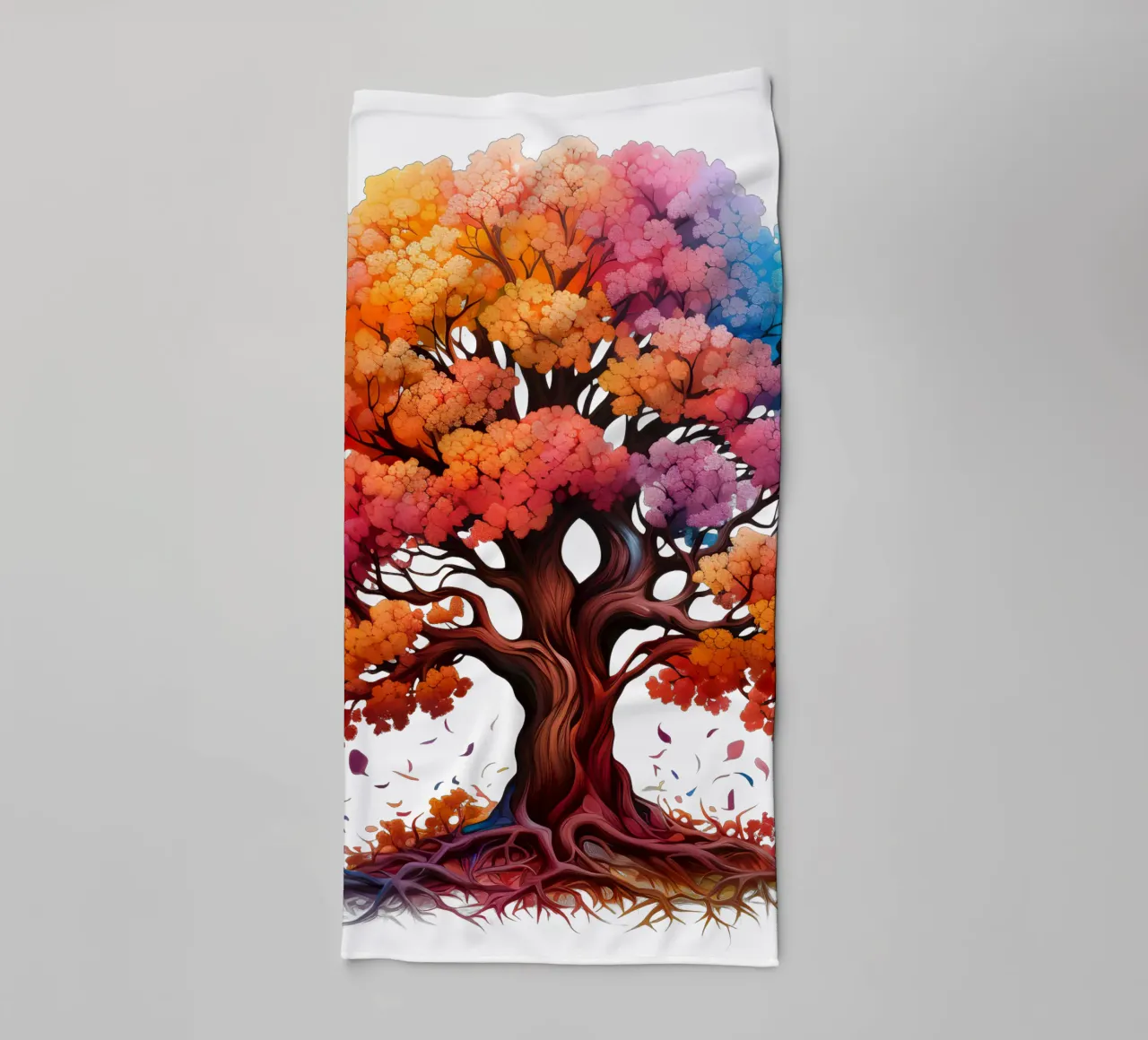 Albero della vita colorato asciugamano da bagno da Spiritual Touch