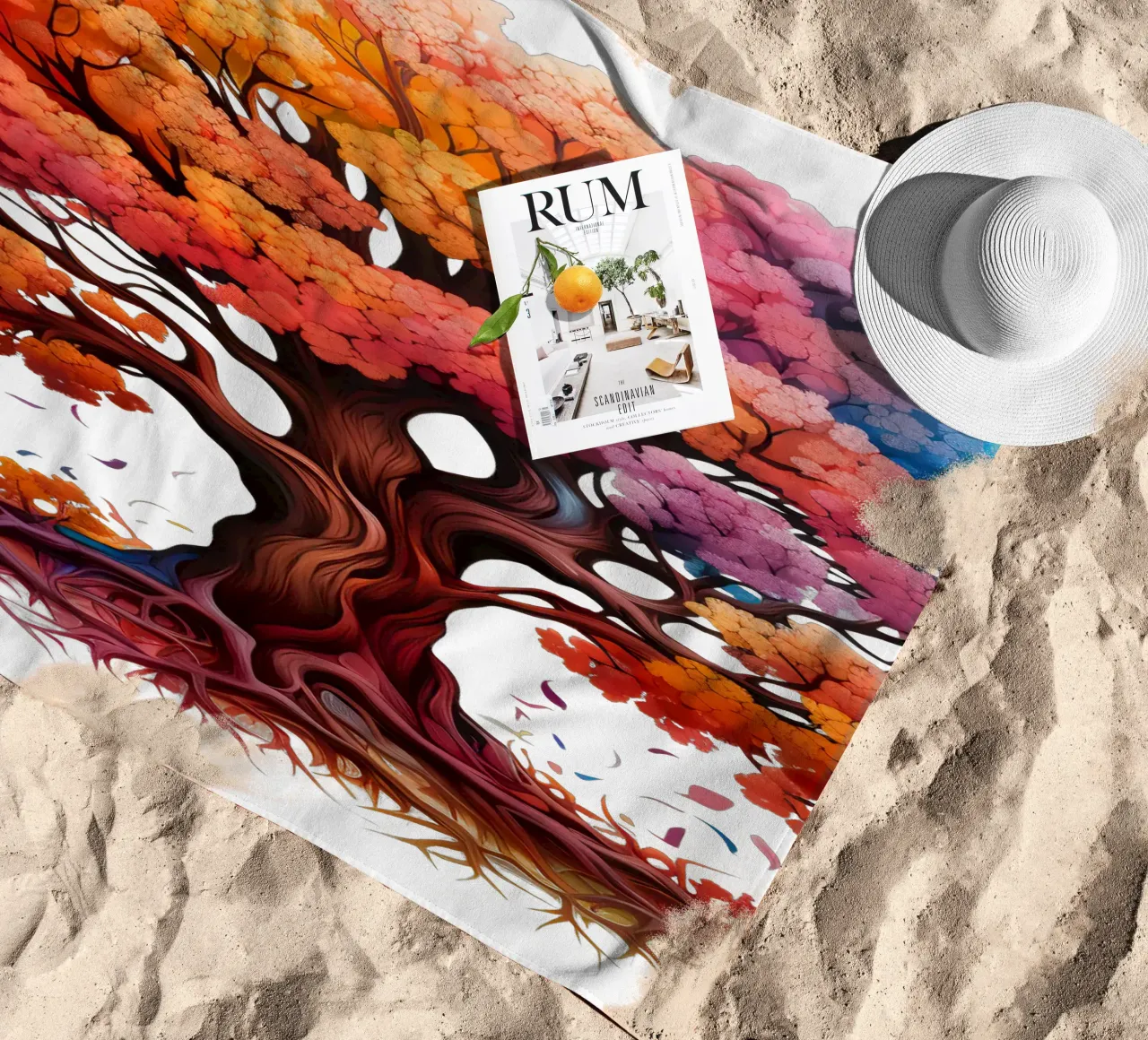 Albero della vita colorato telo mare da Spiritual Touch