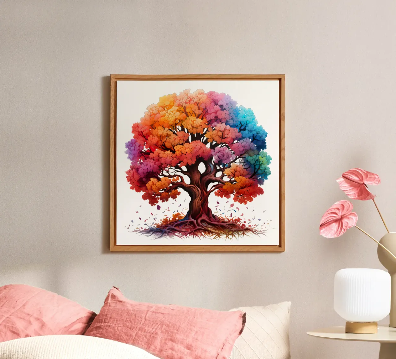 Albero della vita colorato alluminio dibond da Spiritual Touch