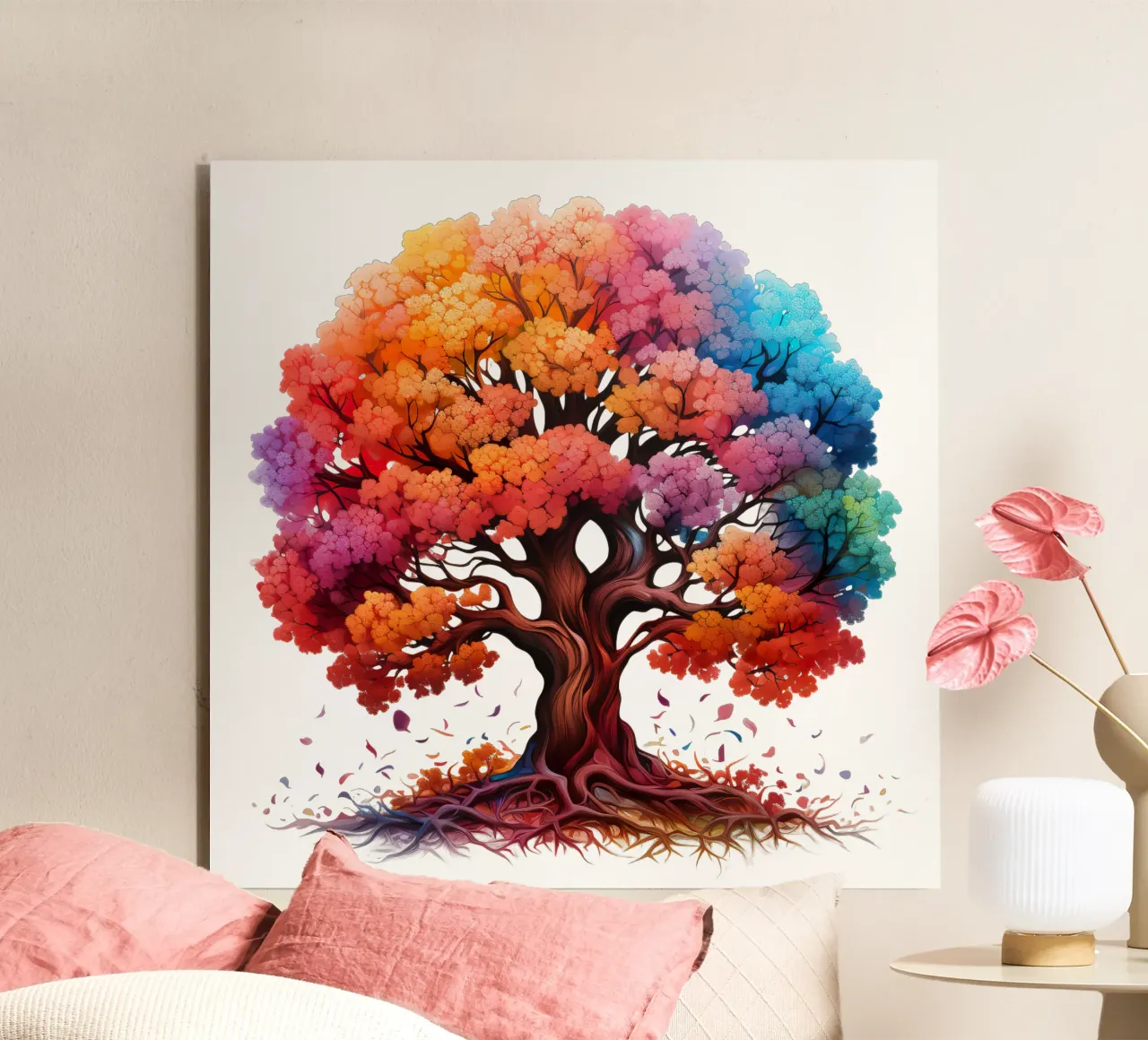 Albero della vita colorato alluminio dibond da Spiritual Touch