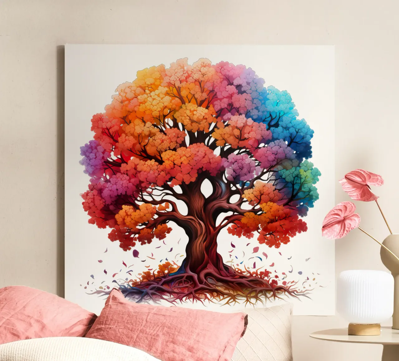 Albero della vita colorato tela da Spiritual Touch