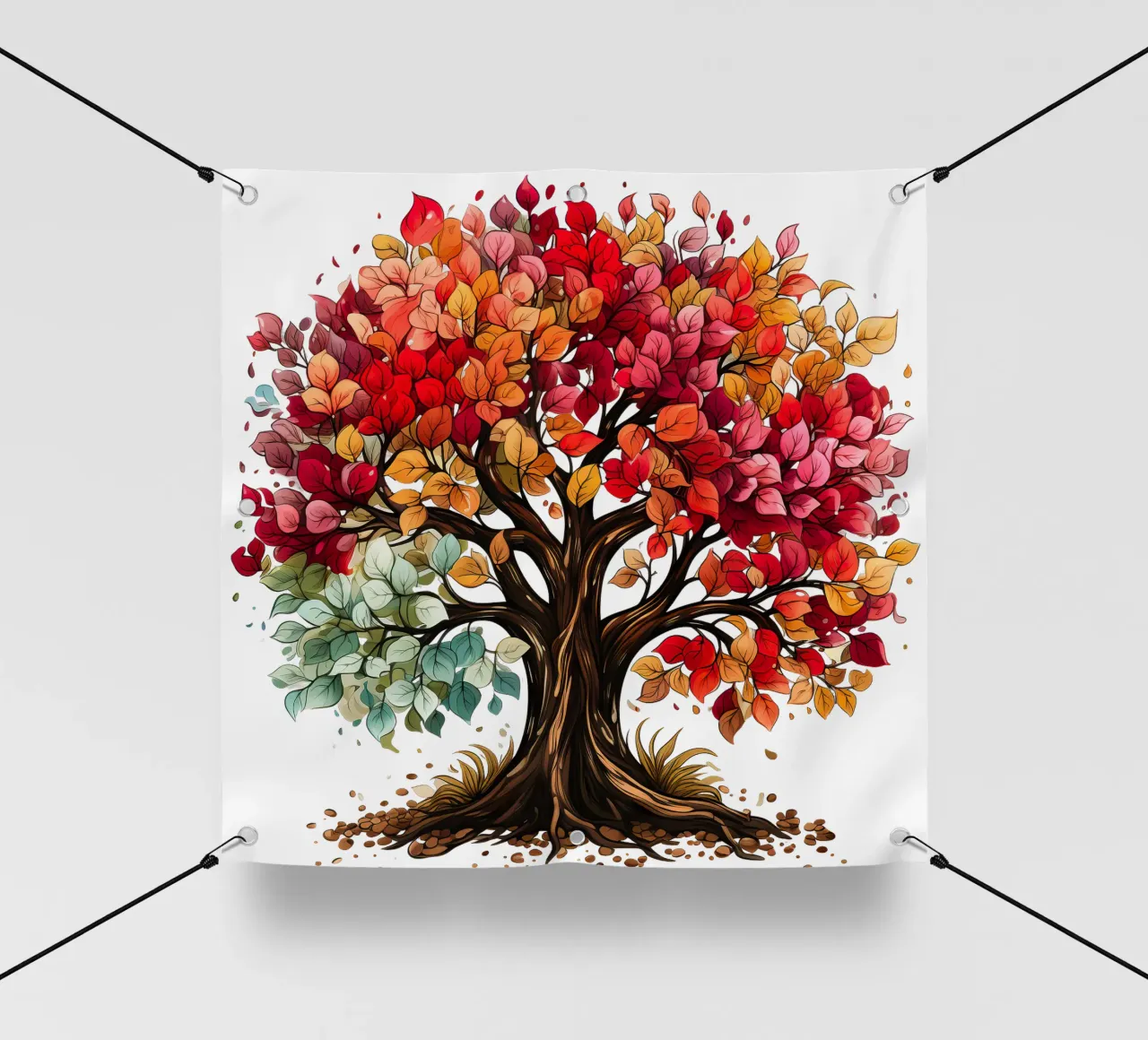 Albero della vita colorato telo in pvc da Spiritual Touch