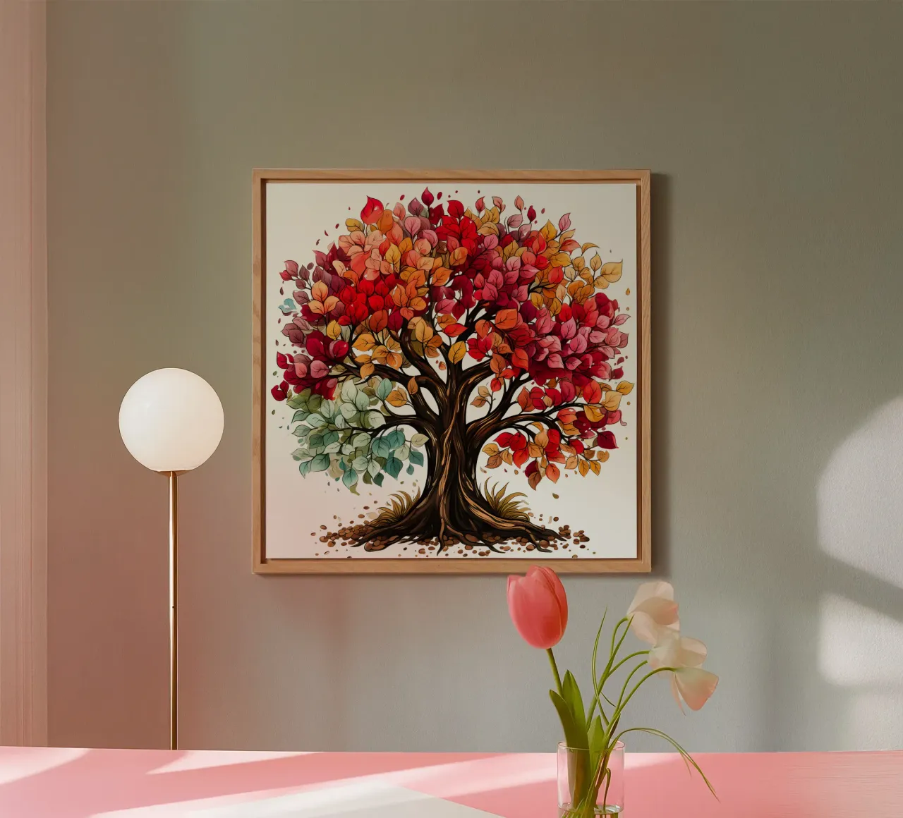 Albero della vita colorato alluminio dibond da Spiritual Touch