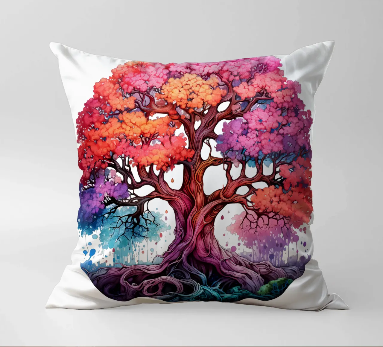 Albero della vita colorato cuscino da Spiritual Touch