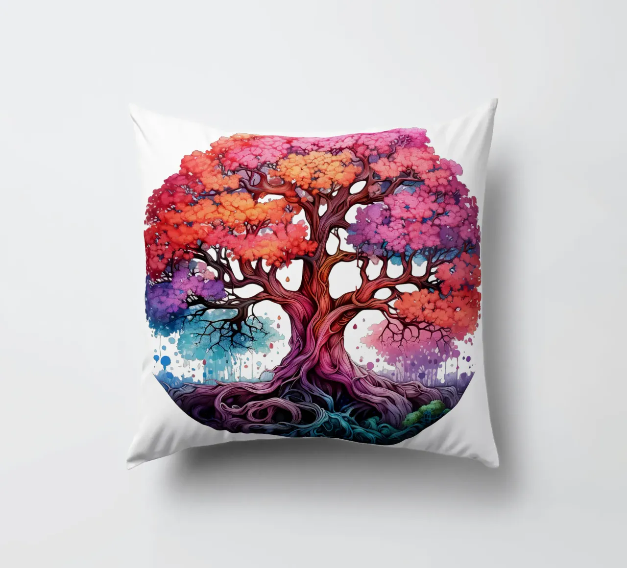 Albero della vita colorato cuscino da Spiritual Touch