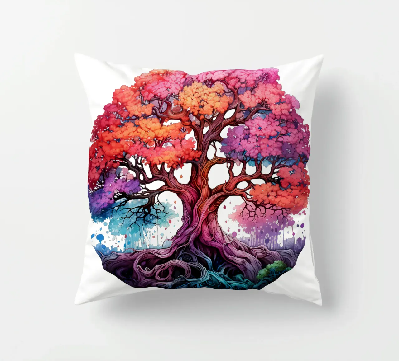 Albero della vita colorato cuscino da Spiritual Touch