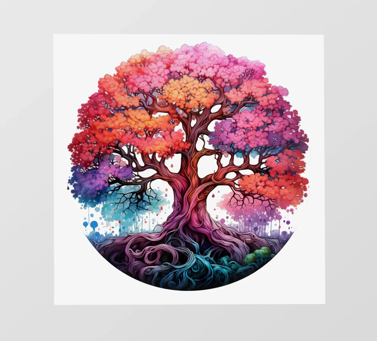 Albero della vita colorato telo in pvc da Spiritual Touch