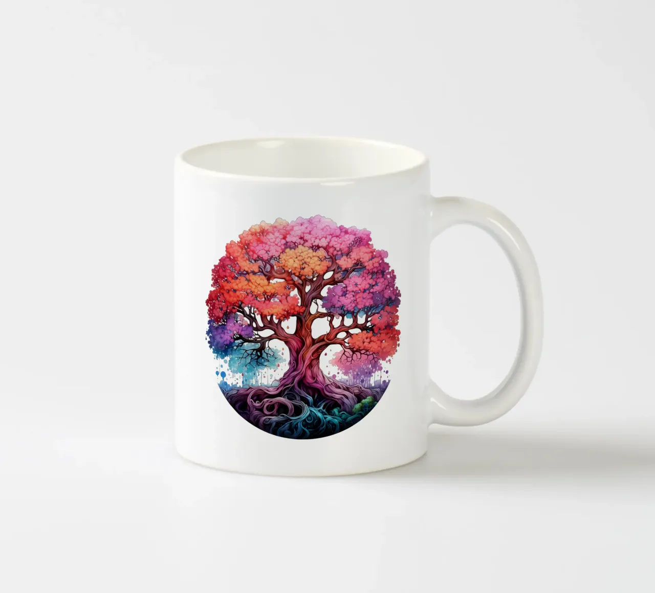 Albero della vita colorato tazza in ceramica da Spiritual Touch