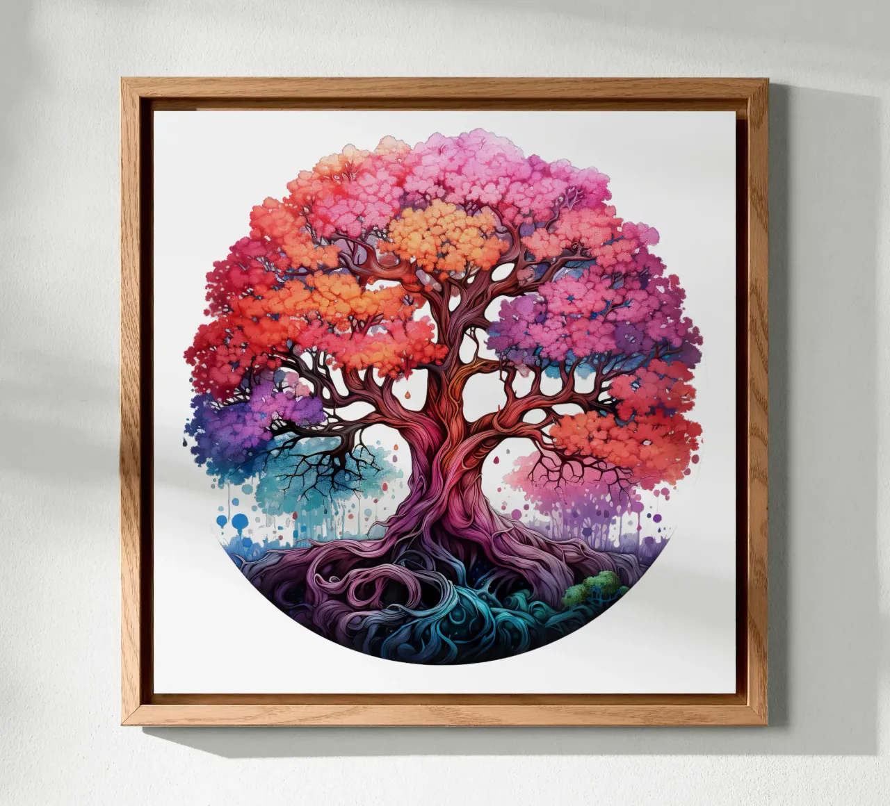 Albero della vita colorato alluminio dibond da Spiritual Touch