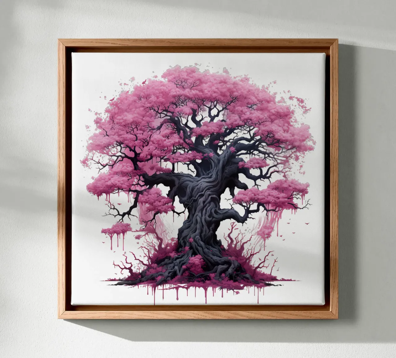 Albero della vita colorato tela con Cornice a cassetta da Spiritual Touch