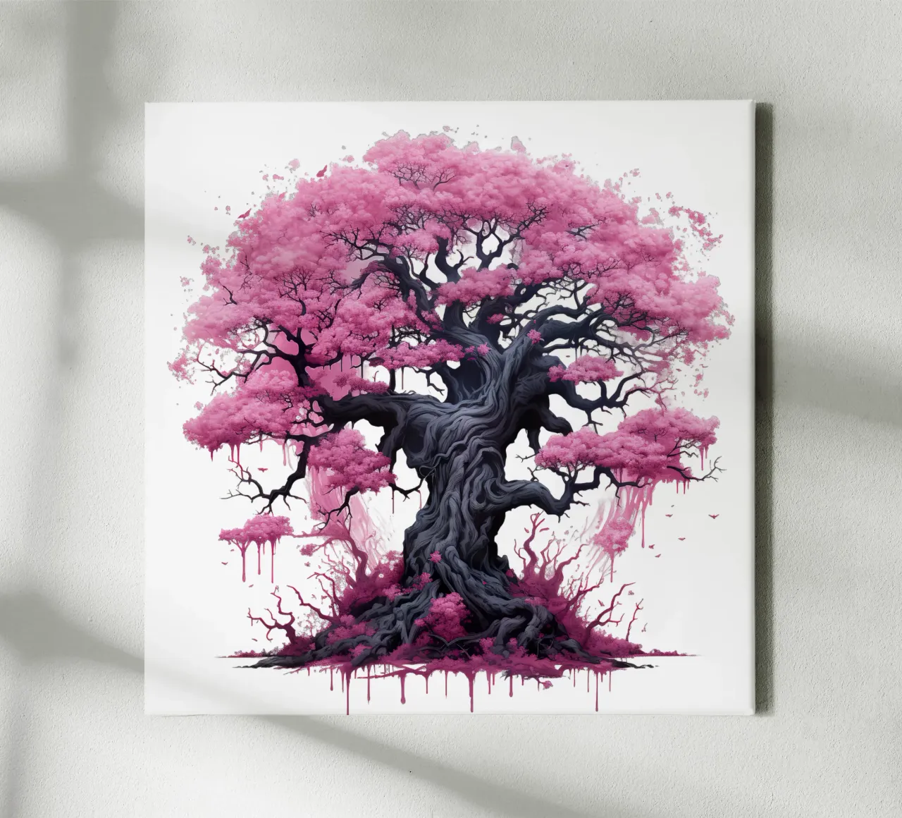 Albero della vita colorato tela con Cornice a cassetta da Spiritual Touch