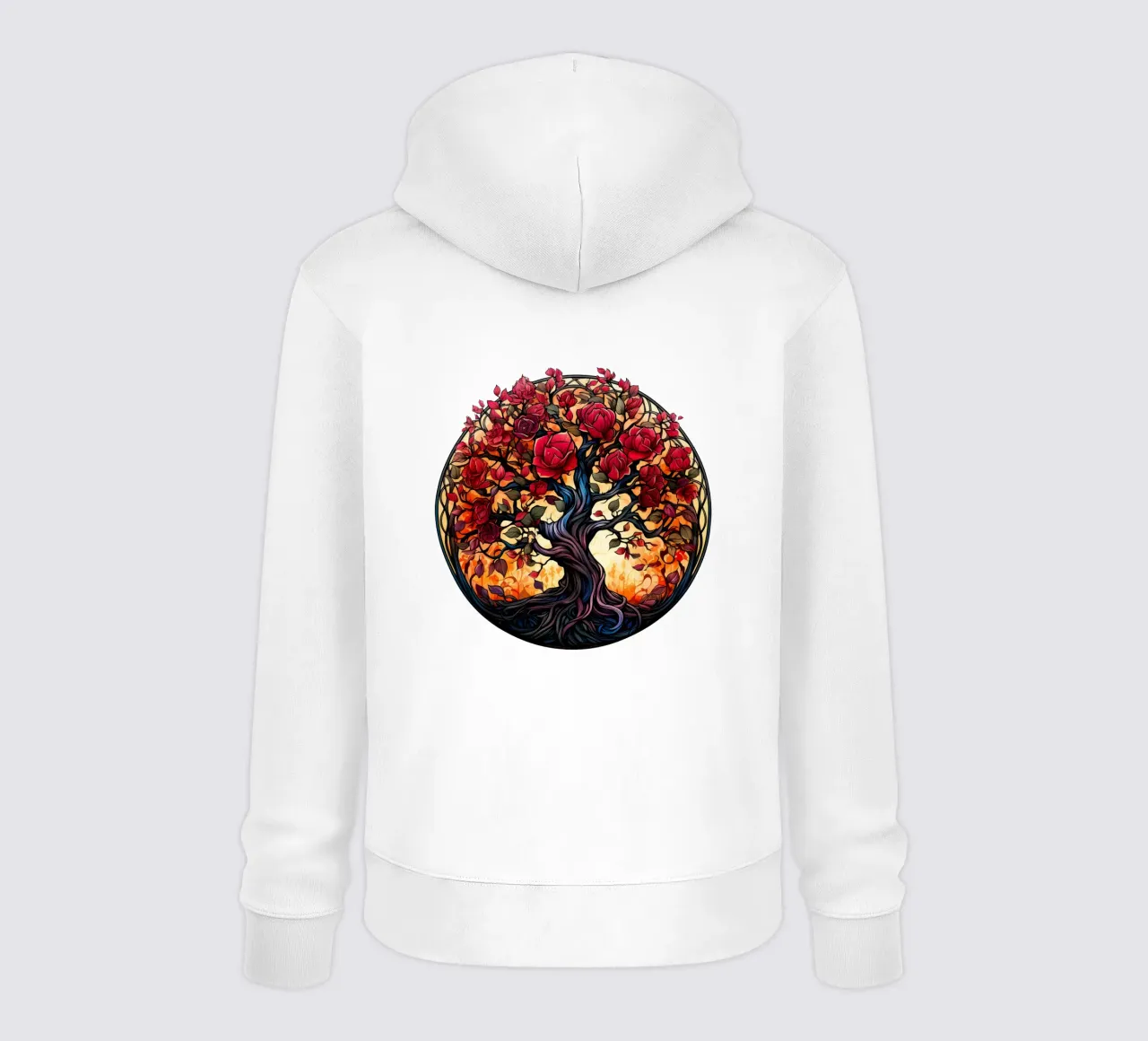 Albero della vita colorato felpa con cappuccio da Spiritual Touch
