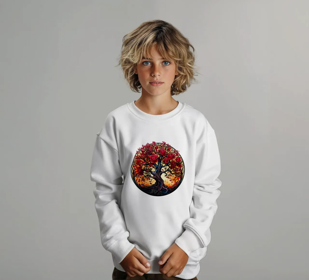 Albero della vita colorato felpa bambino da Spiritual Touch