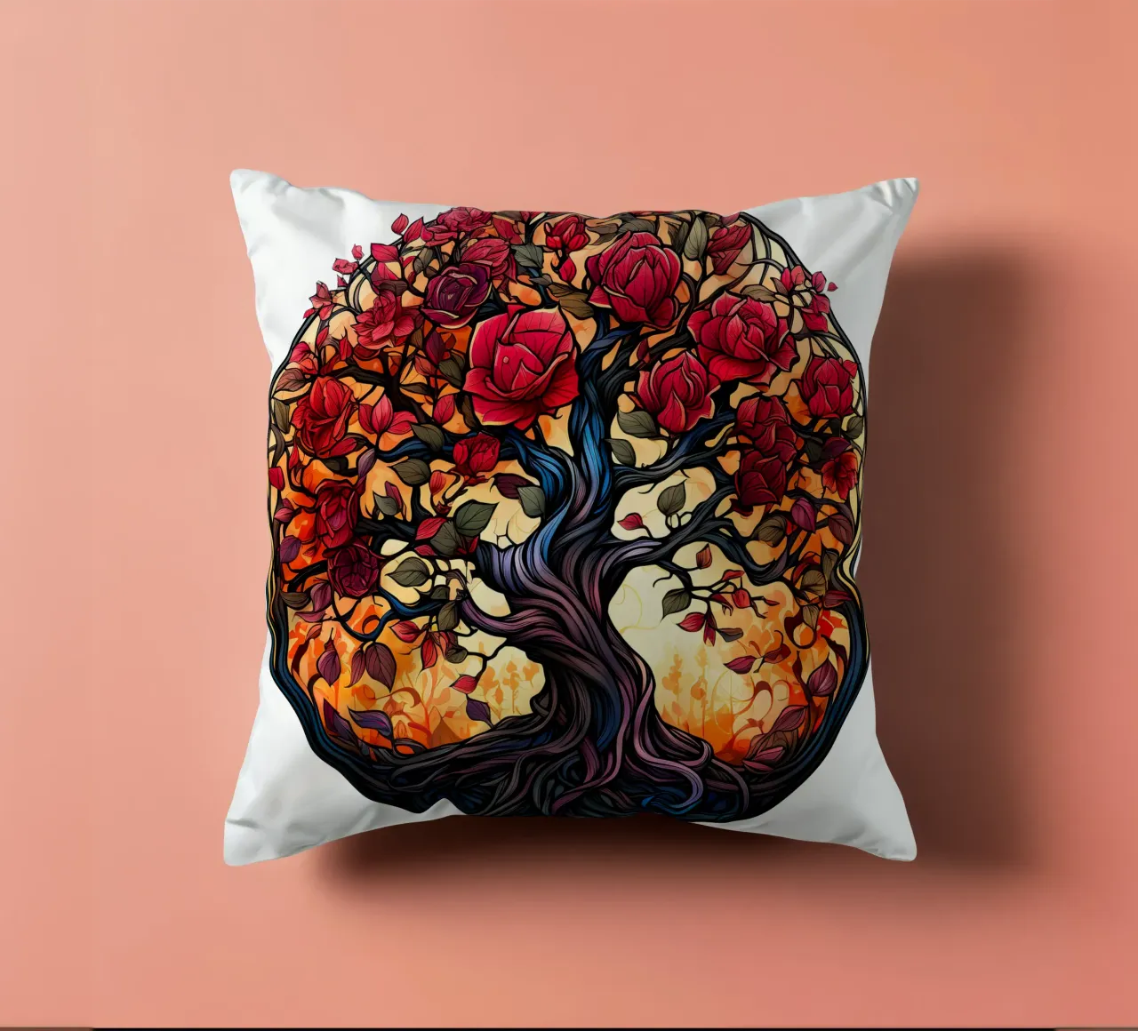 Albero della vita colorato cuscino da Spiritual Touch