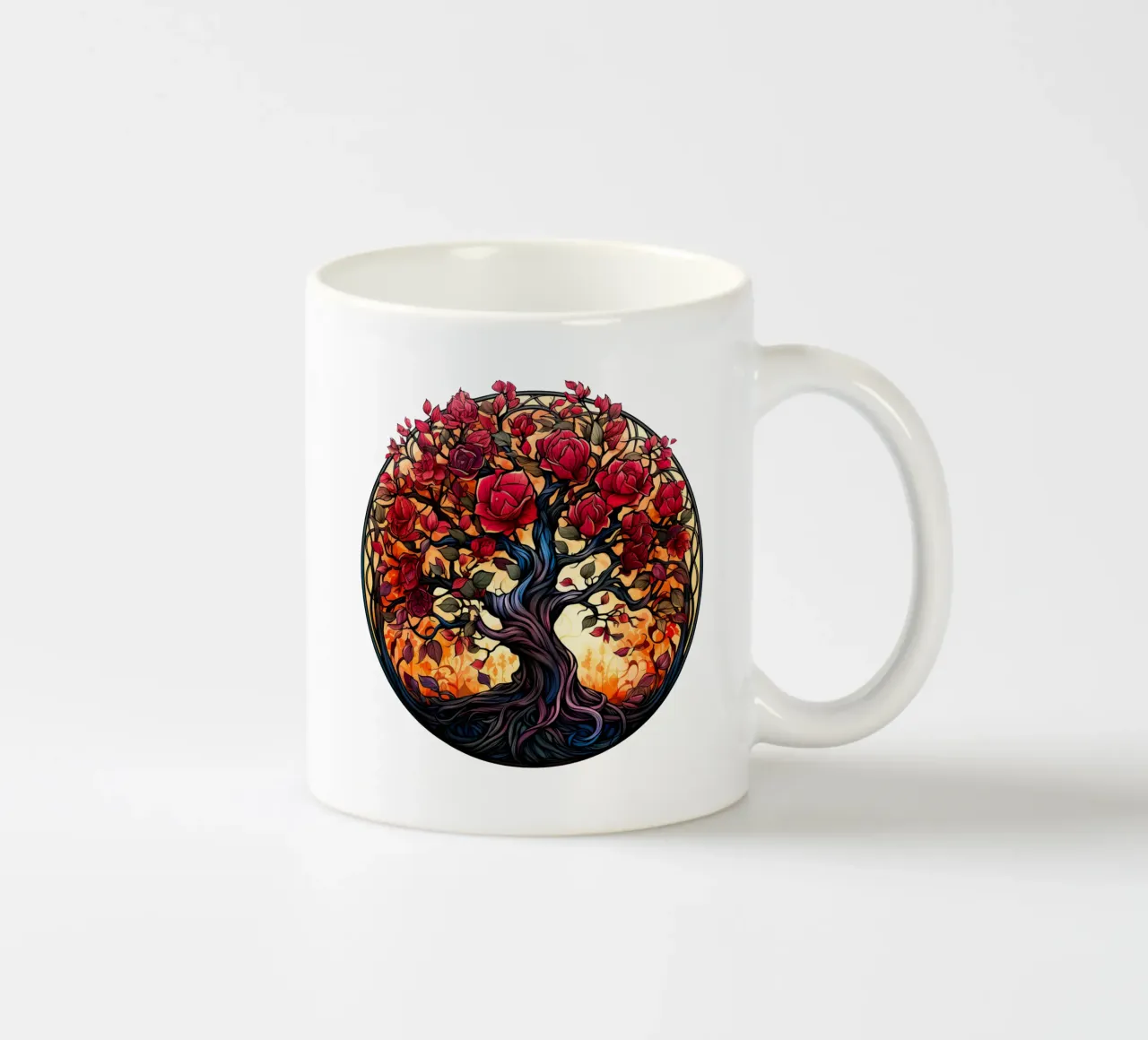Albero della vita colorato tazza in ceramica da Spiritual Touch