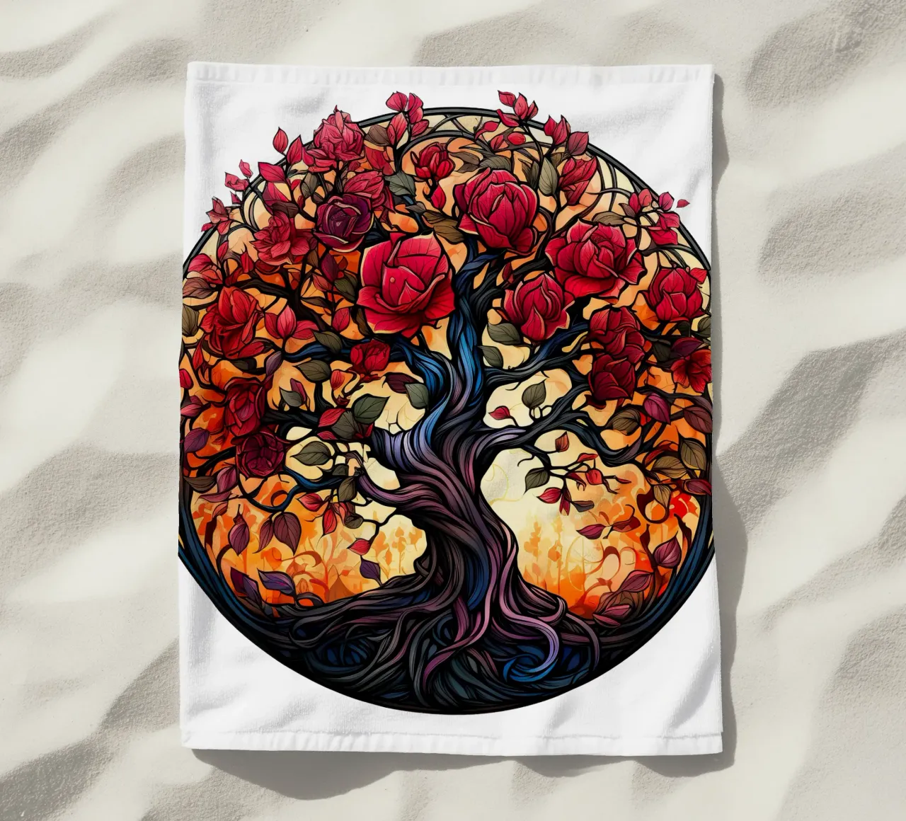 Albero della vita colorato telo mare da Spiritual Touch