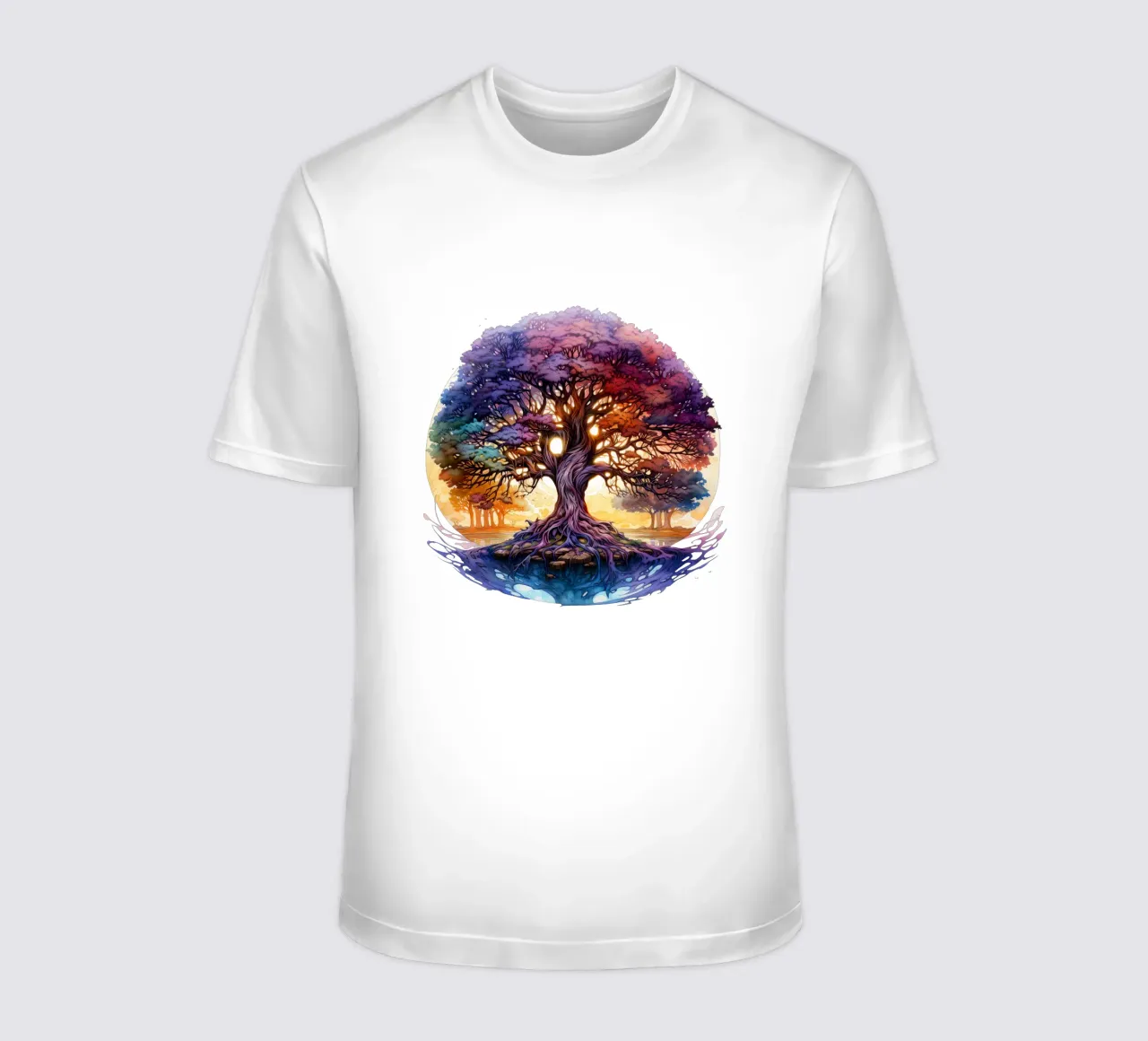 Albero della vita colorato t-shirt da Spiritual Touch