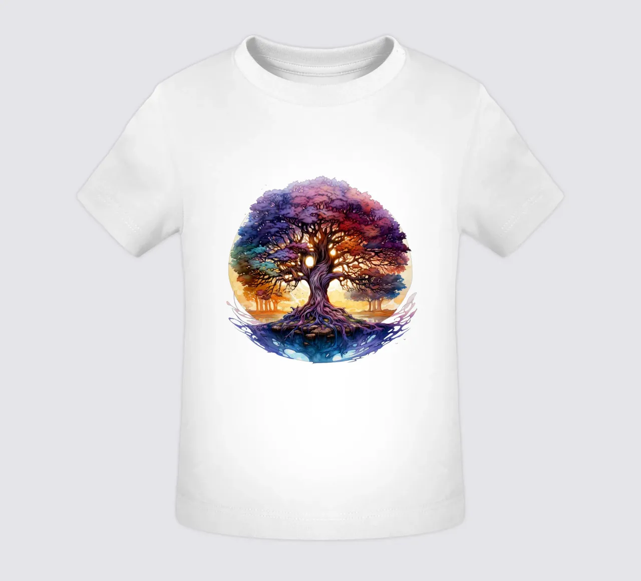 Albero della vita colorato maglietta neonato da Spiritual Touch