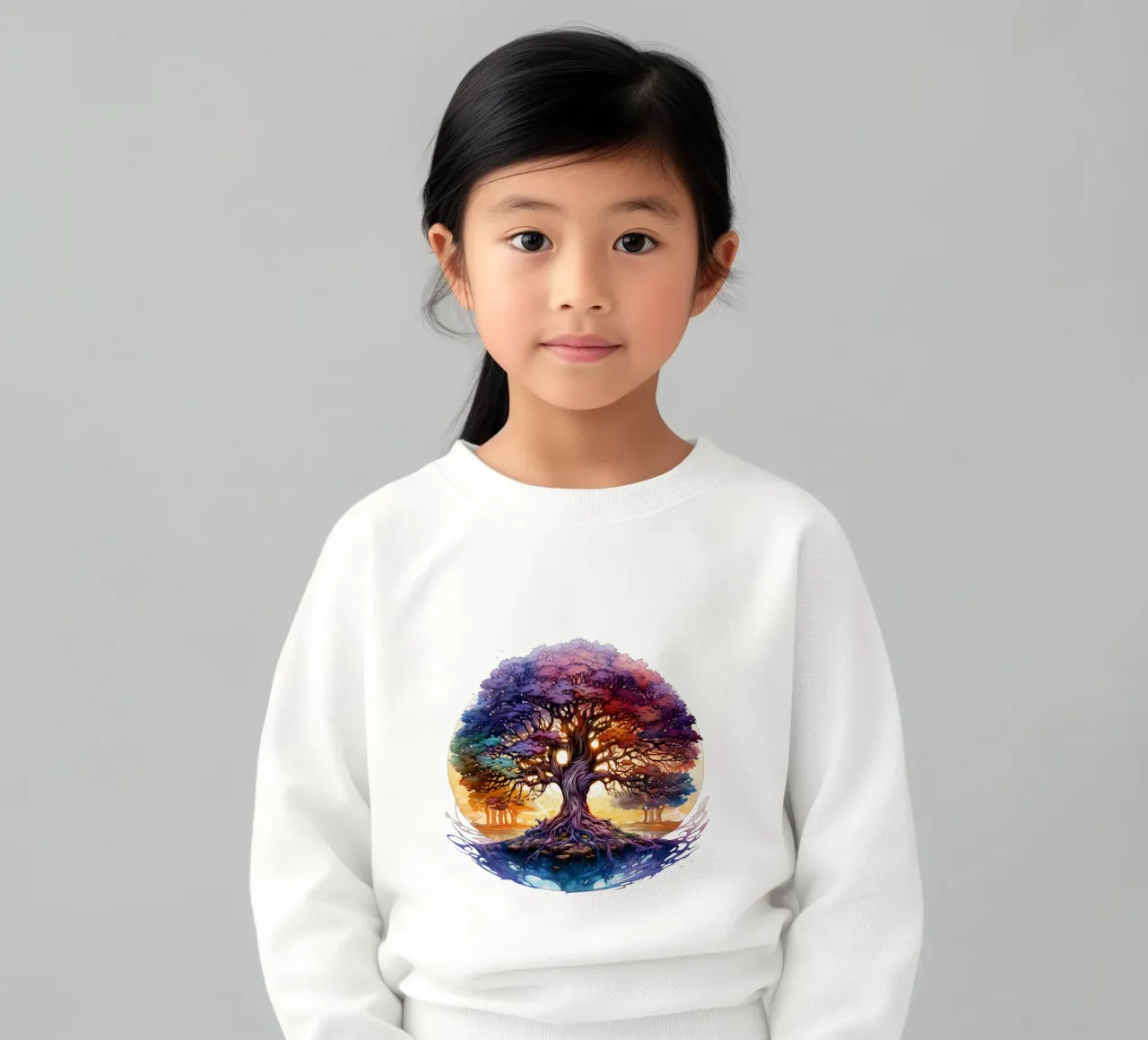 Albero della vita colorato felpa bambino da Spiritual Touch