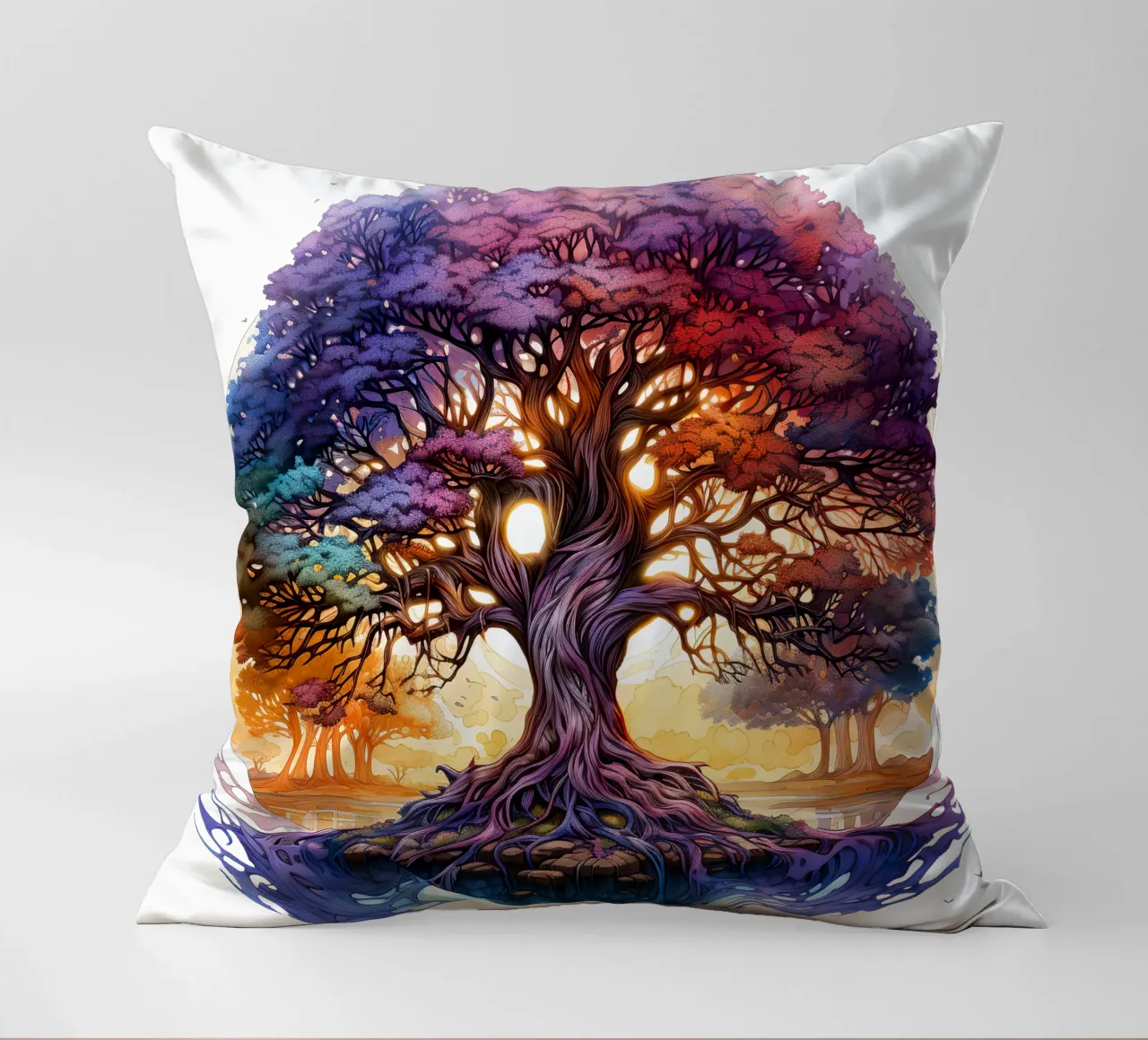 Albero della vita colorato cuscino da Spiritual Touch