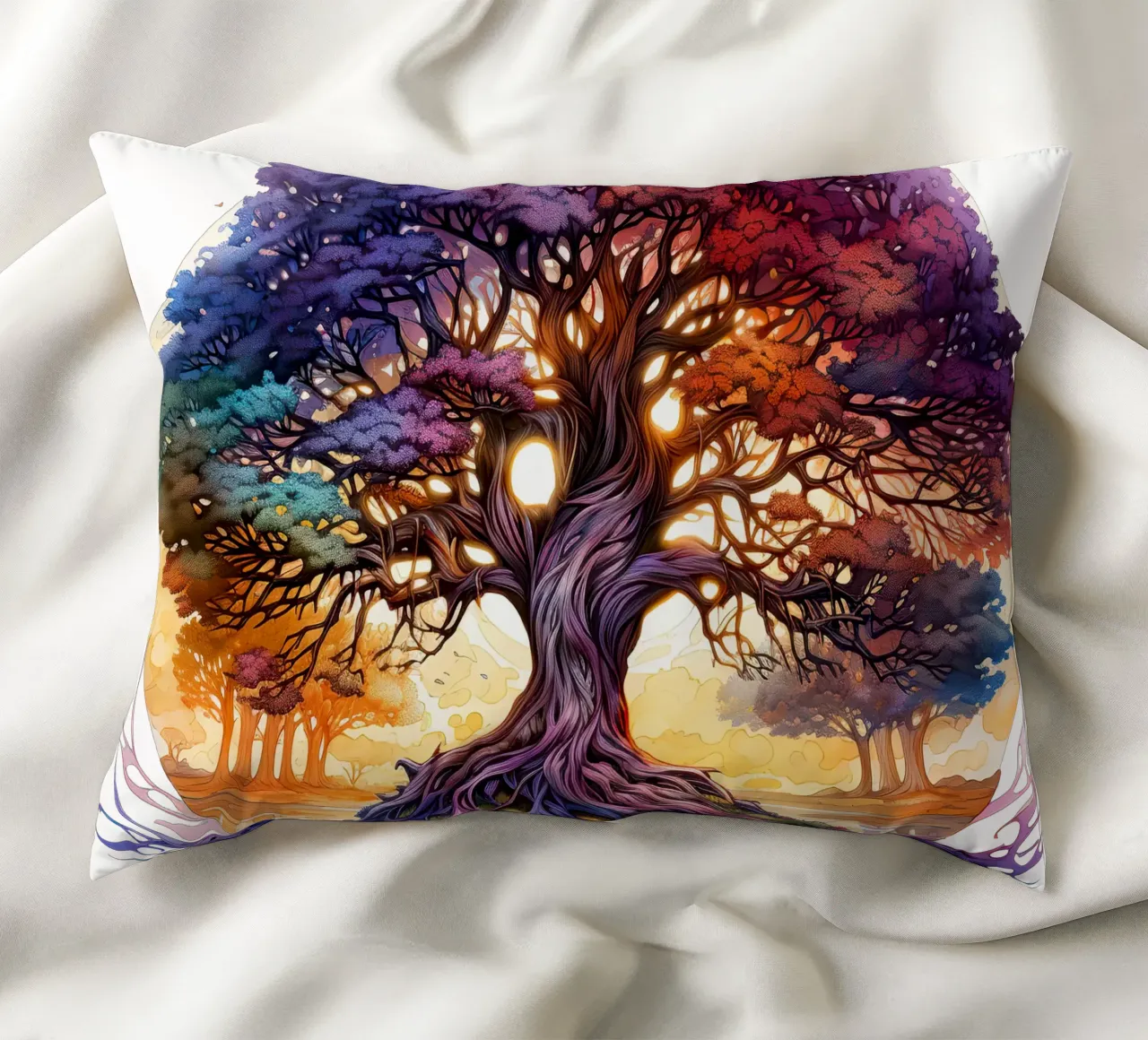 Albero della vita colorato cuscino da Spiritual Touch