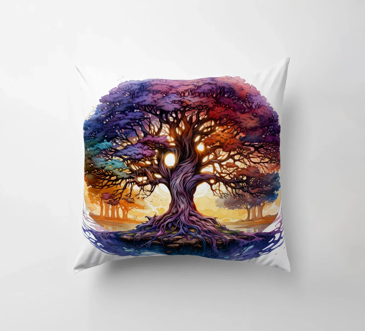 Albero della vita colorato cuscino da Spiritual Touch