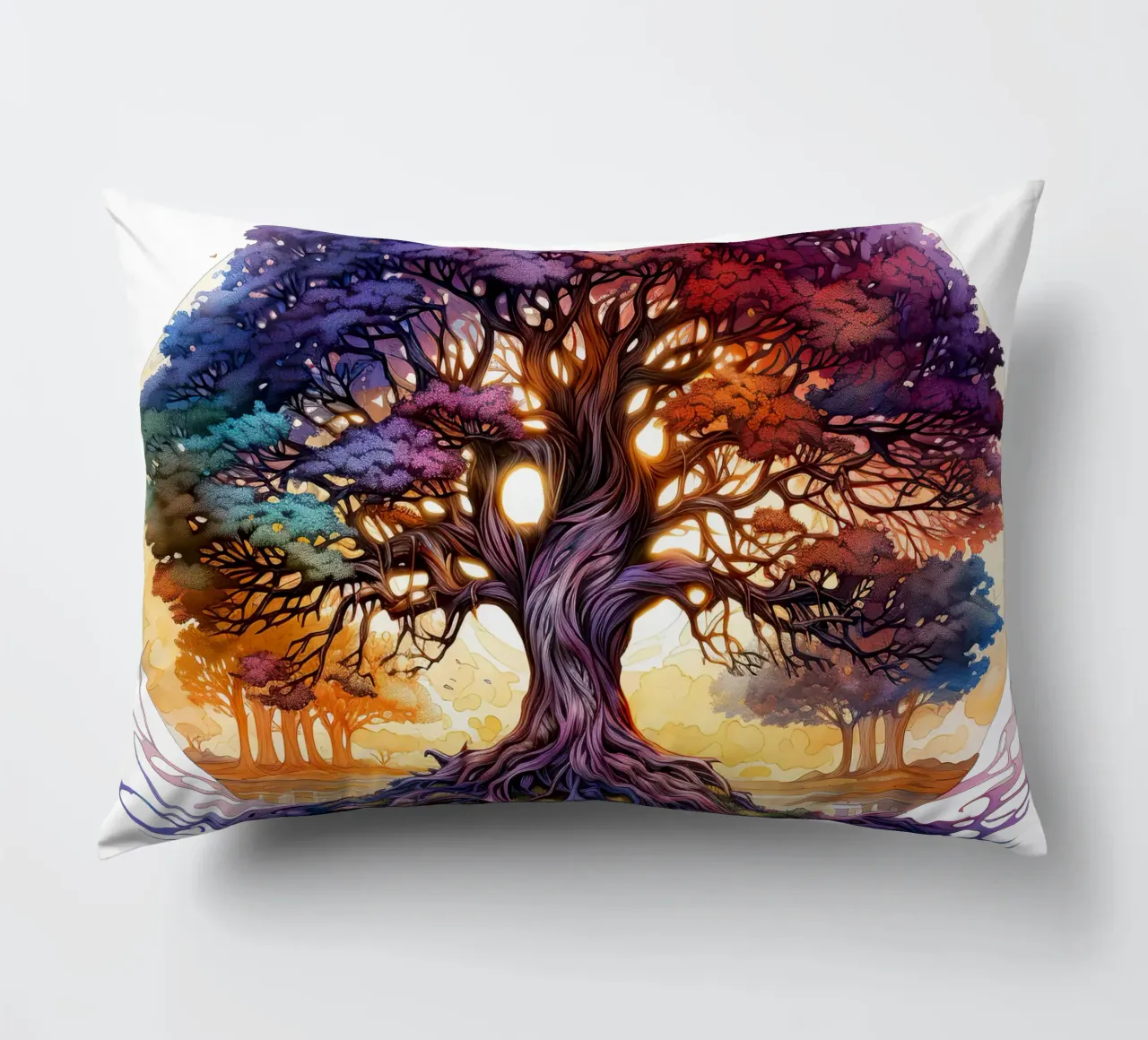 Albero della vita colorato cuscino da Spiritual Touch