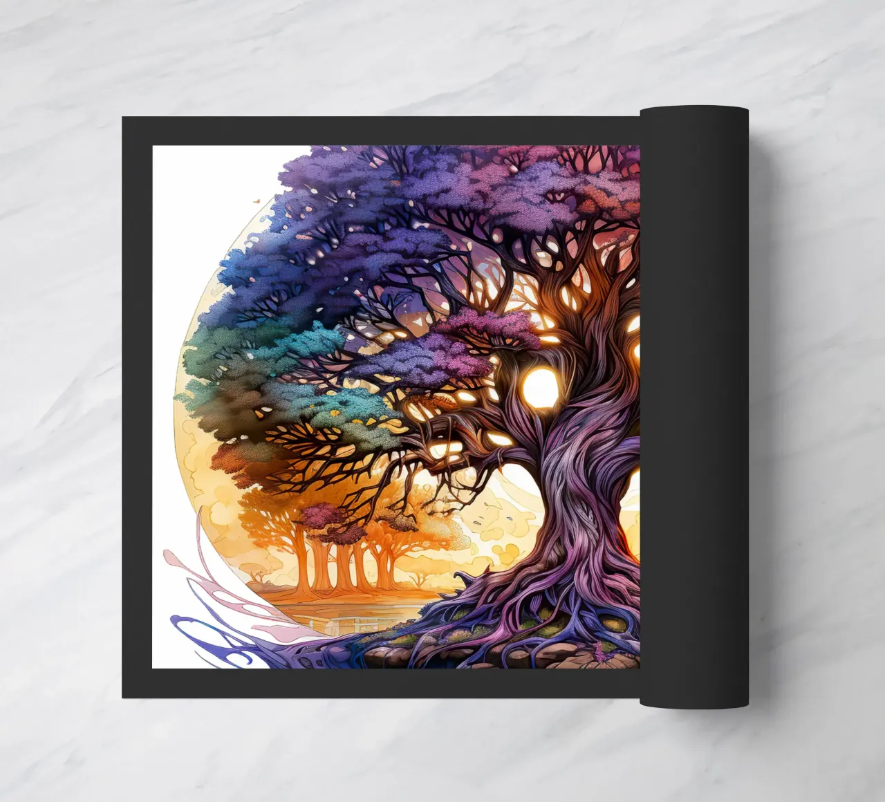 Albero della vita colorato zerbino da Spiritual Touch