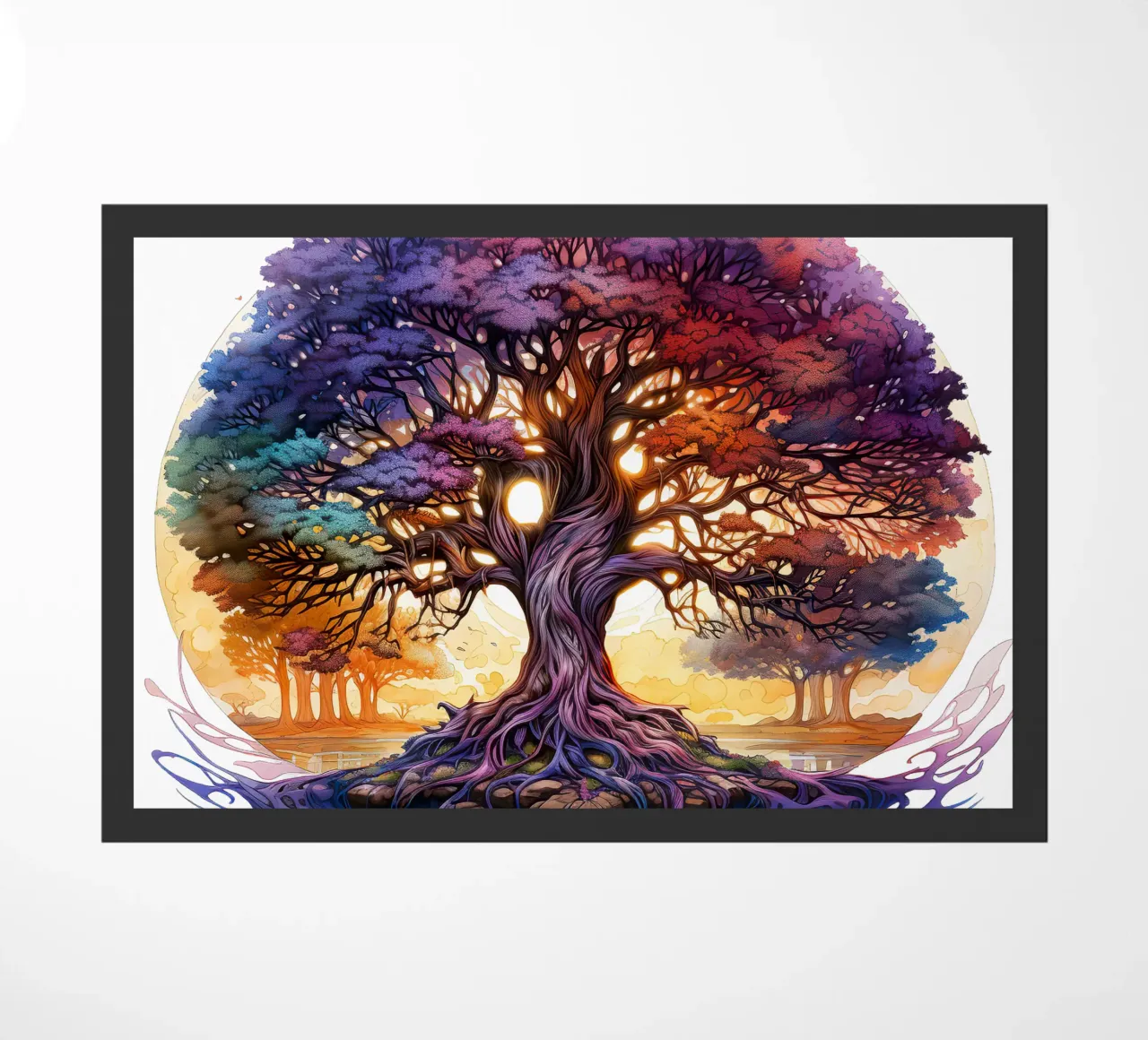 Albero della vita colorato zerbino da Spiritual Touch