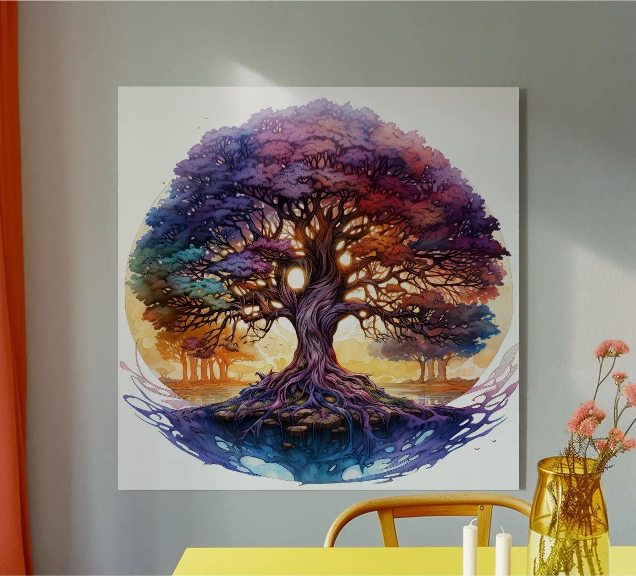 Albero della vita colorato plexiglass da Spiritual Touch