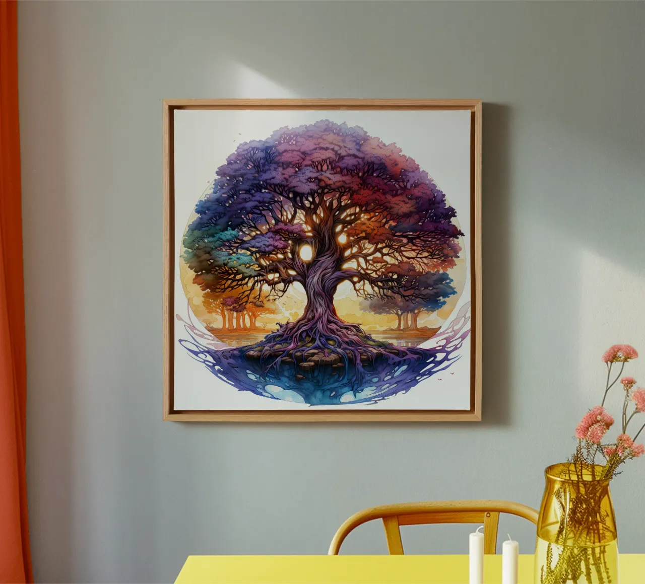 Bunter Baum des Lebens Leinwand von Spiritual Touch