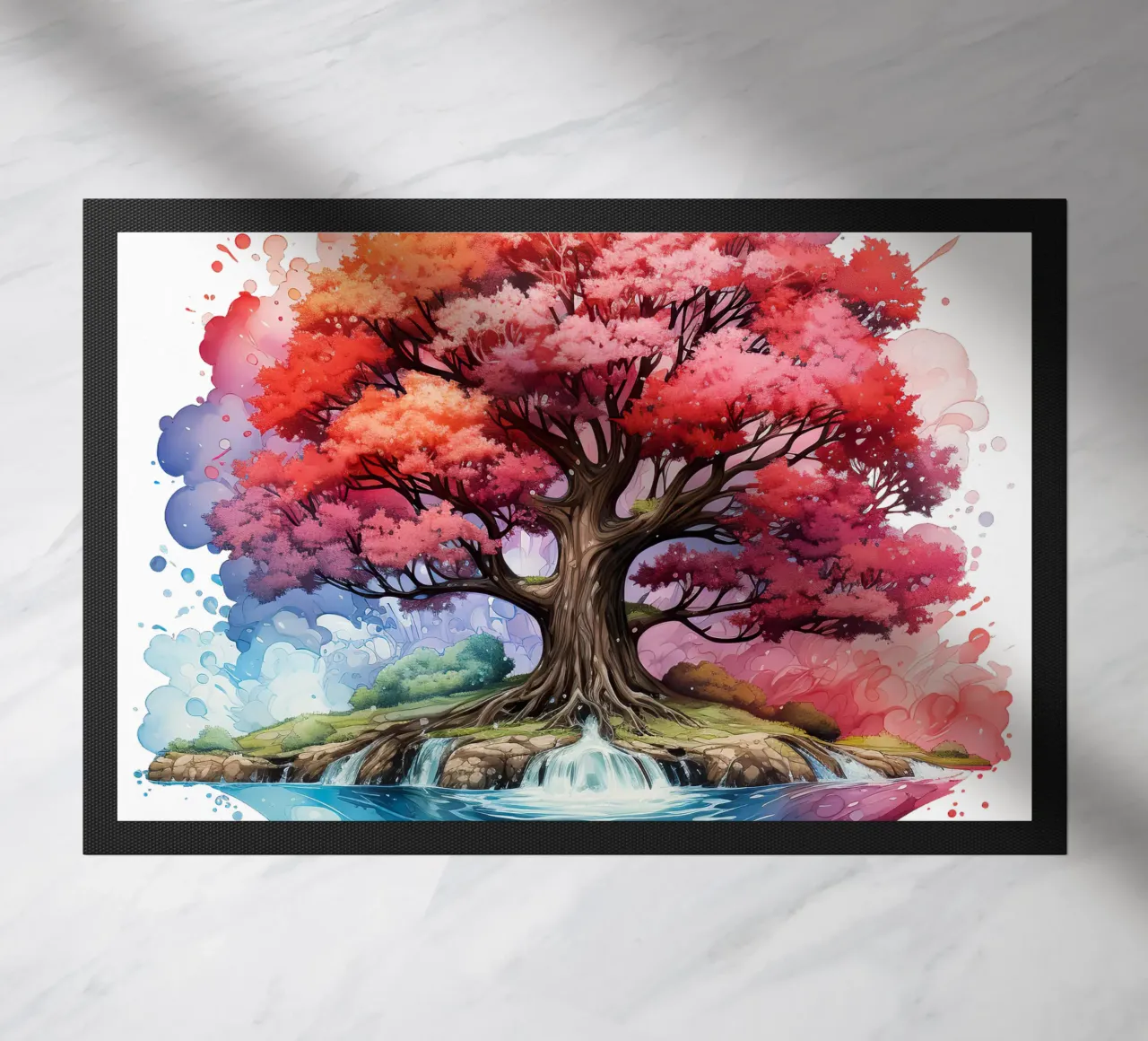 Albero della vita colorato zerbino da Spiritual Touch