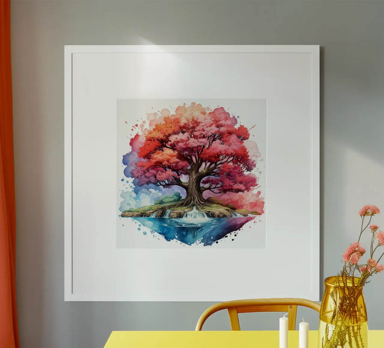 Albero della vita colorato carta hahnemühle da Spiritual Touch