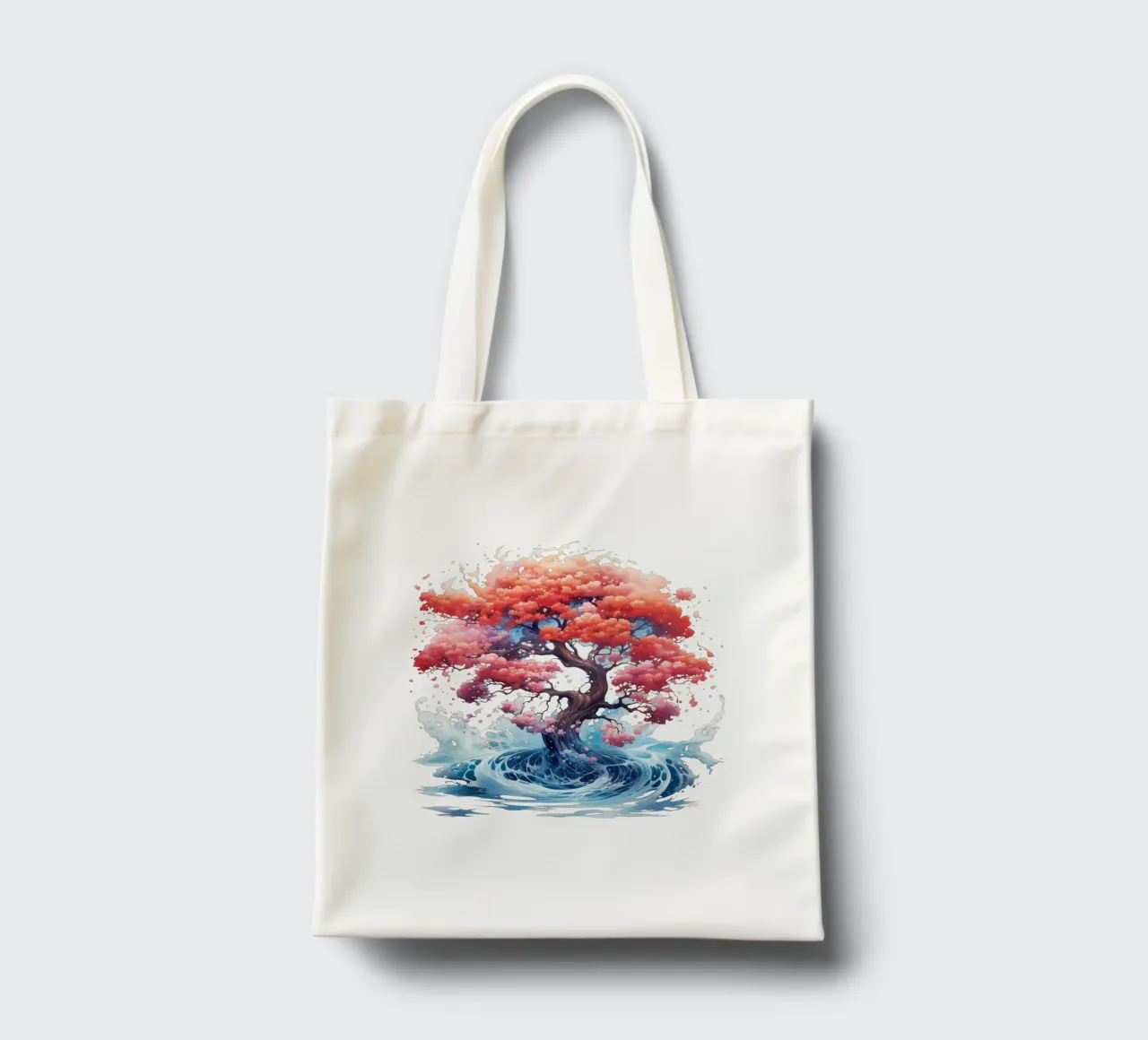 Albero della vita colorato borsa in juta da Spiritual Touch
