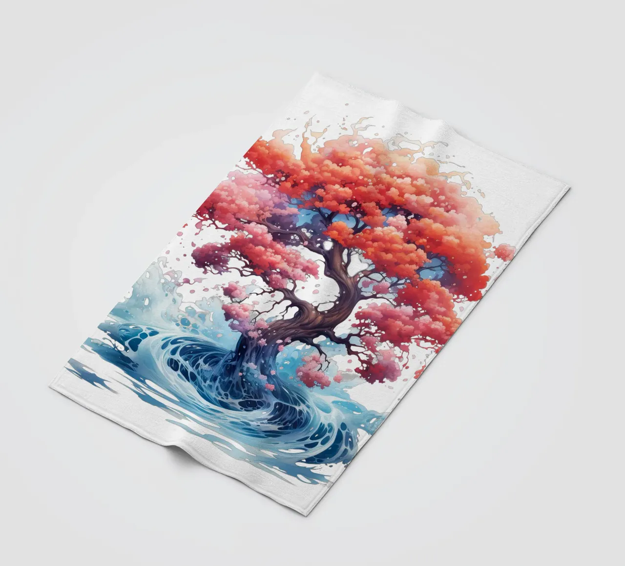 Albero della vita colorato coperta in pile da Spiritual Touch