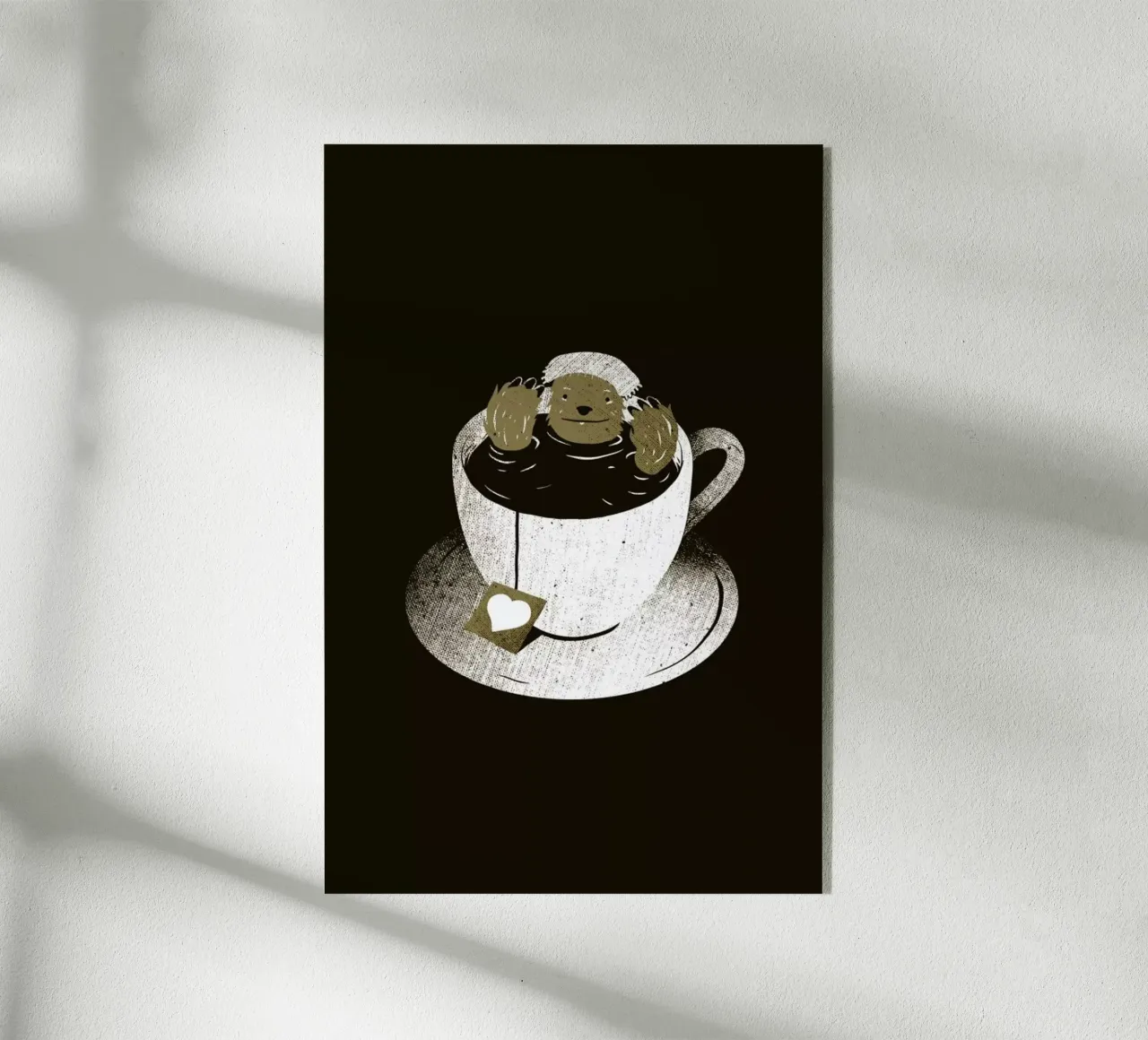 Monday Bath Sloth Coffee acrylic glass by Tobe Fonseca
