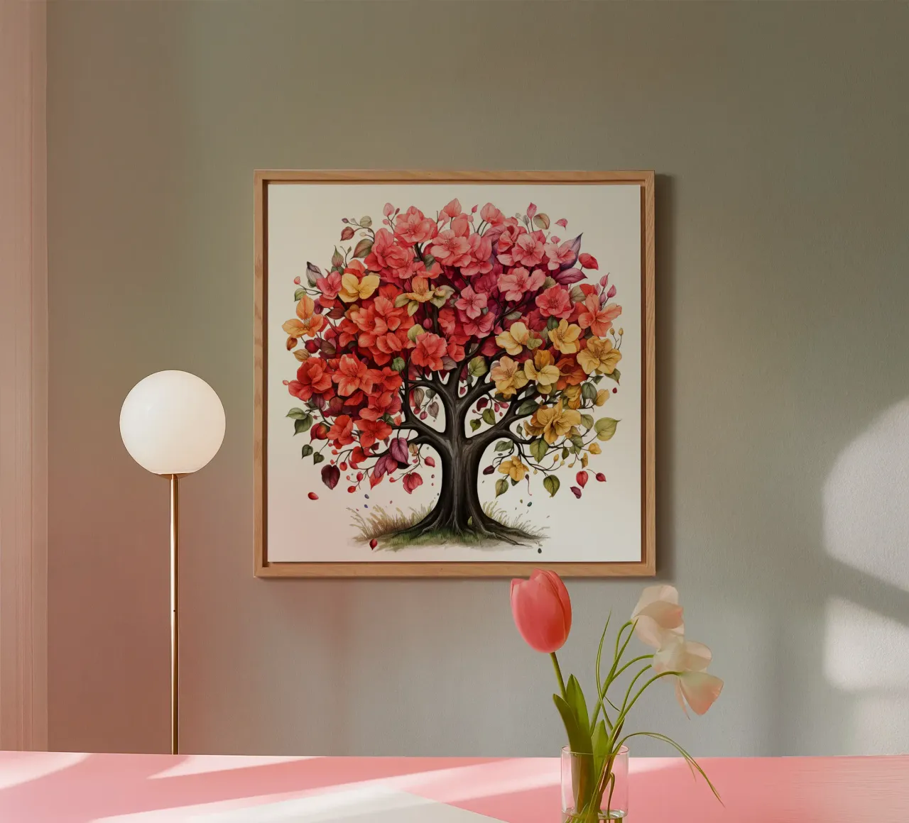 Albero della vita colorato alluminio dibond da Spiritual Touch