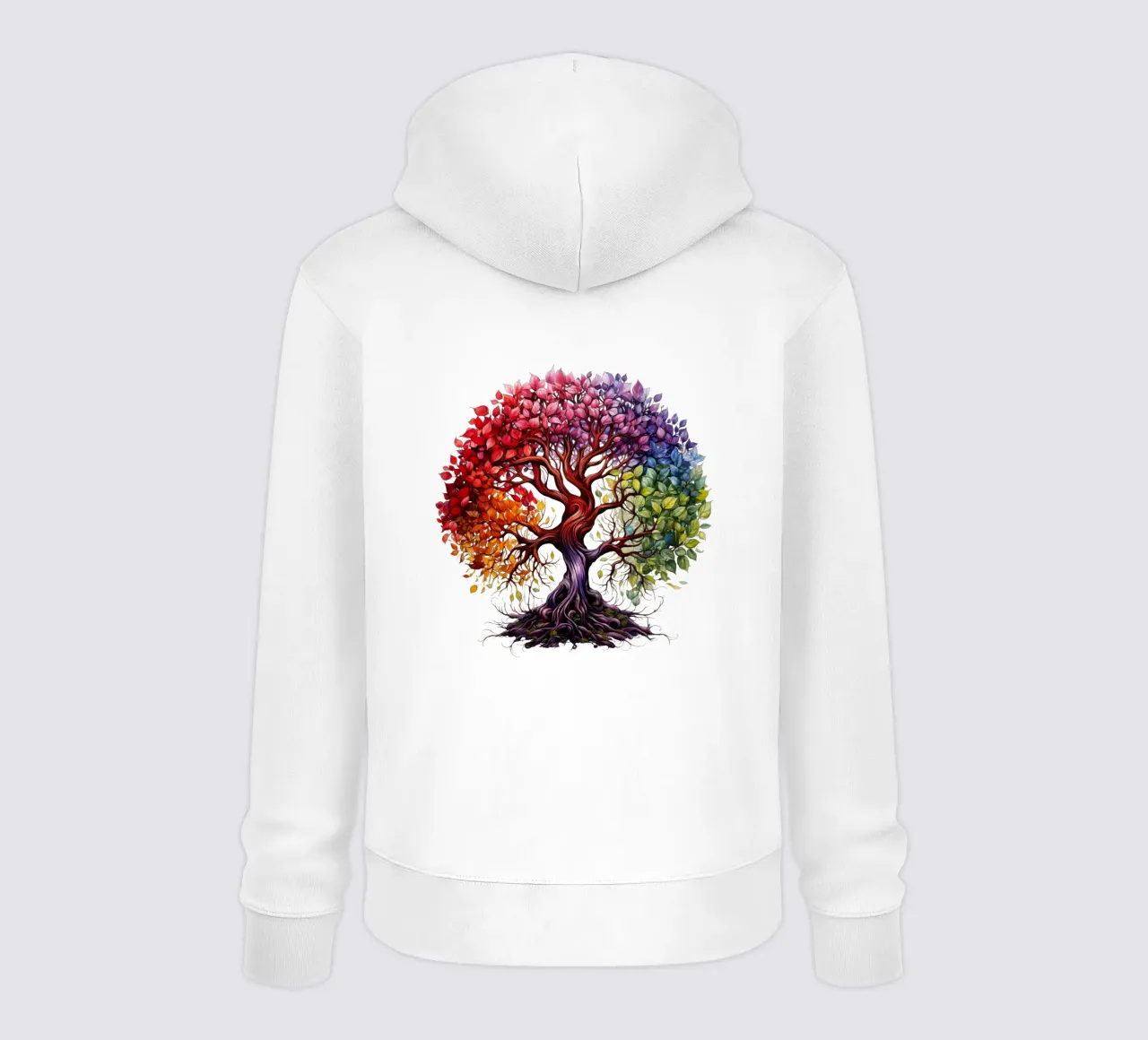 Albero della vita colorato felpa con cappuccio da Spiritual Touch