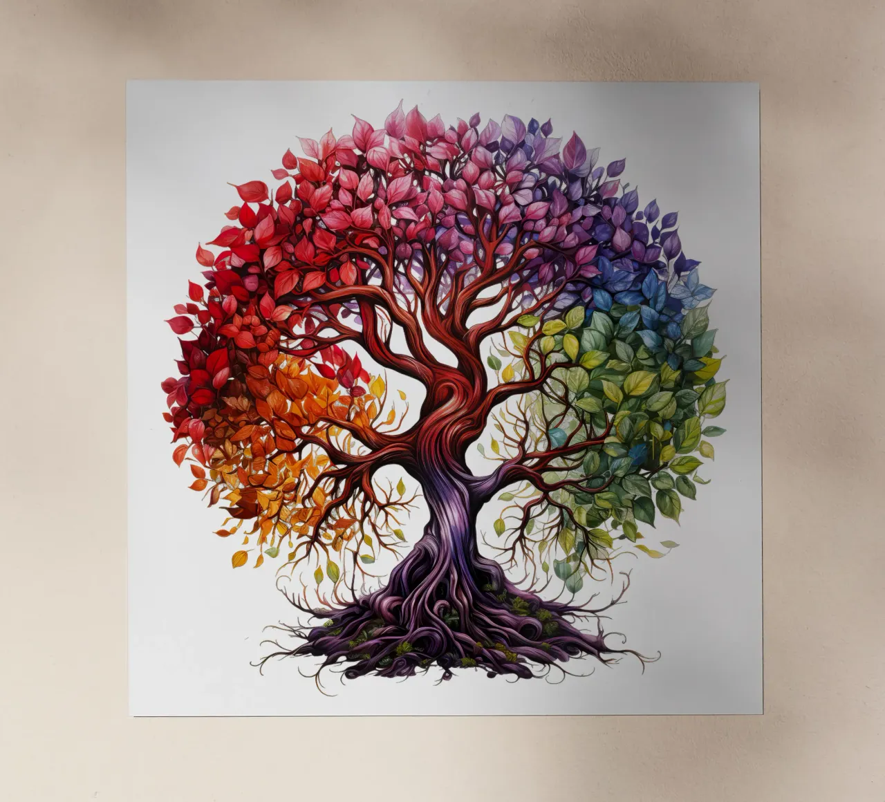 Albero della vita colorato pellicola backlit da Spiritual Touch