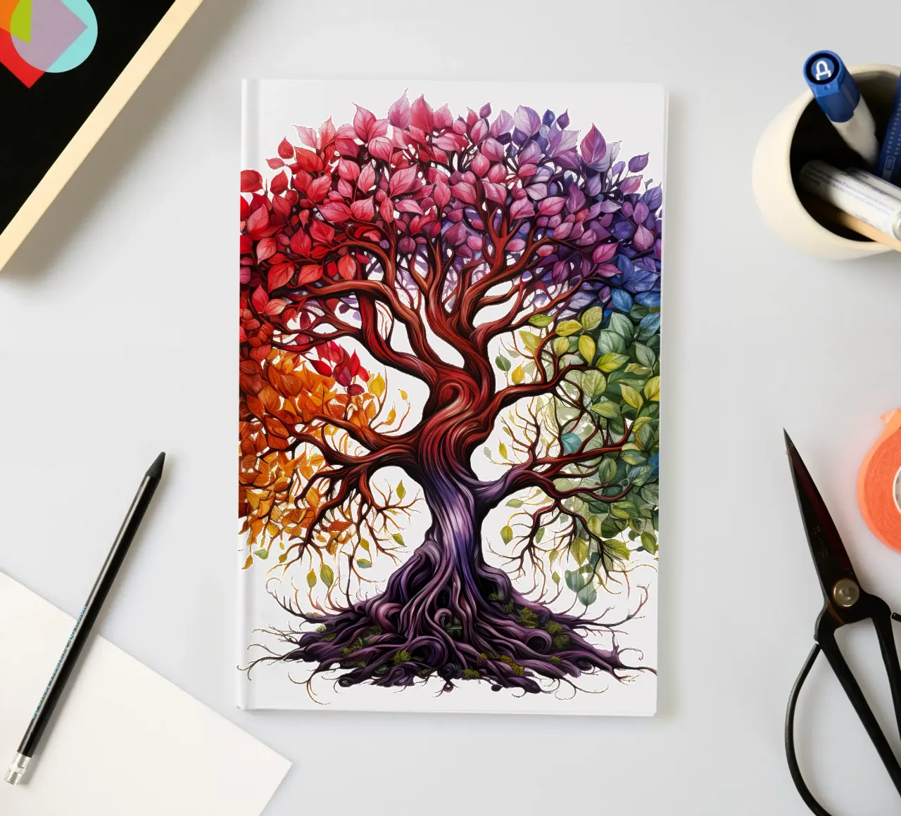 Colorful Tree of Life notebook by Spiritual Touch