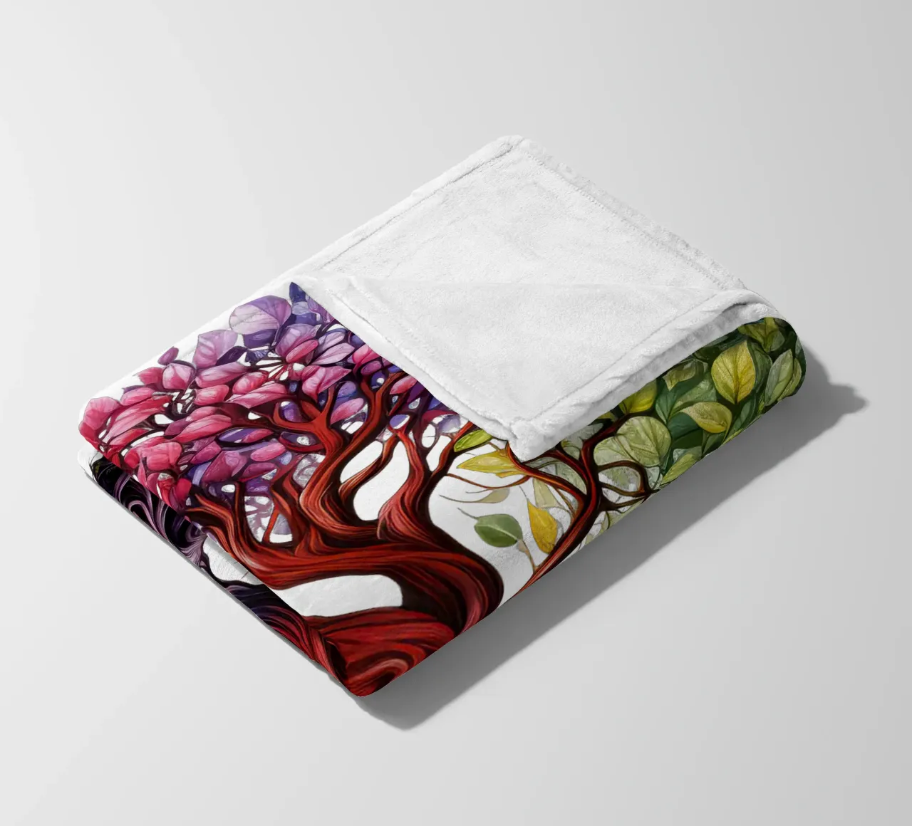 Albero della vita colorato coperta in pile da Spiritual Touch