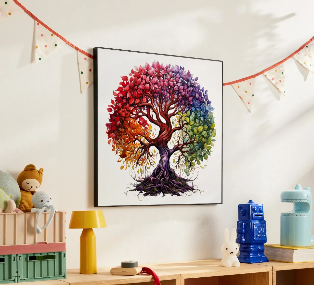 Albero della vita colorato alluminio dibond da Spiritual Touch