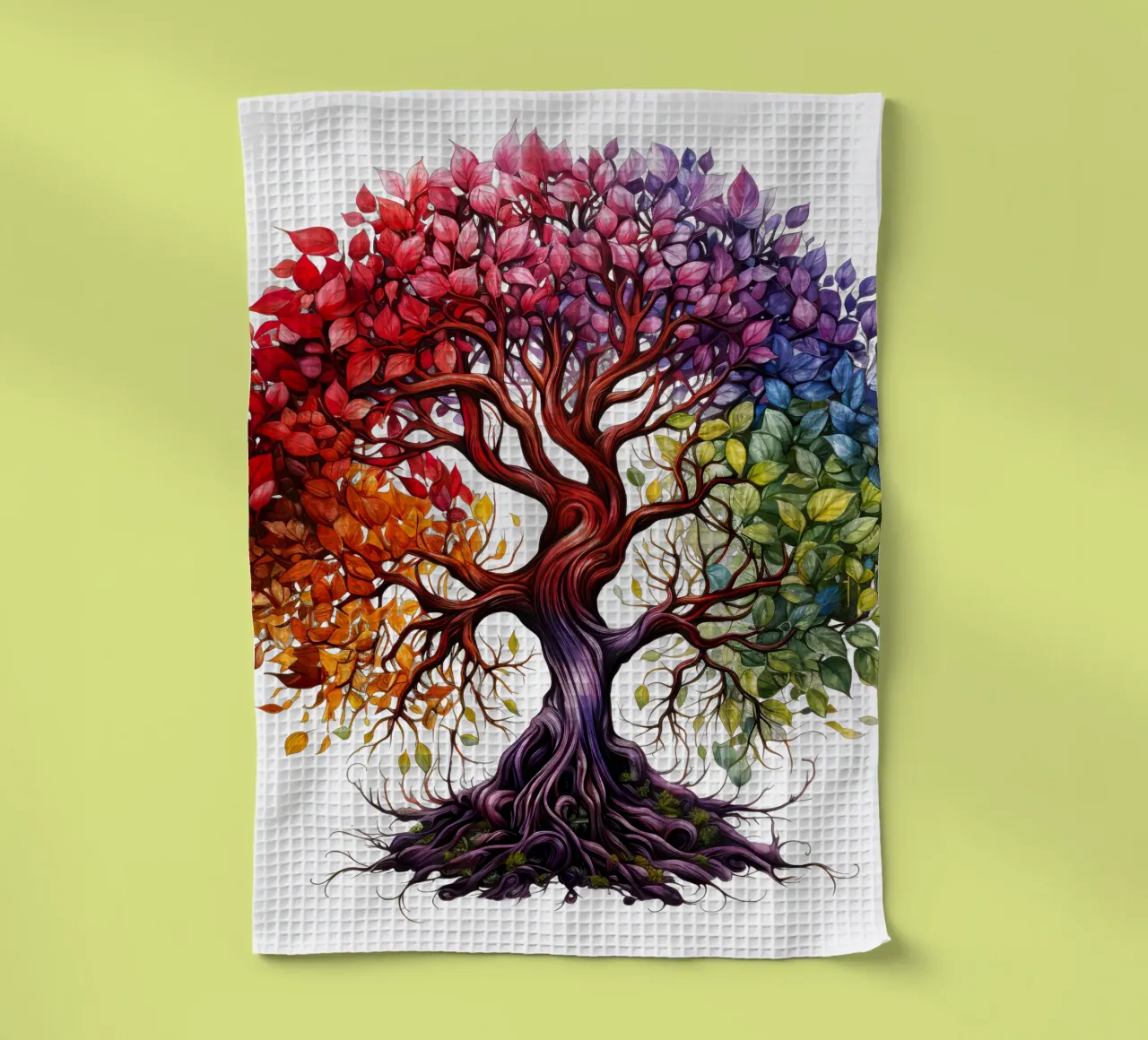 Albero della vita colorato canovaccio da cucina da Spiritual Touch