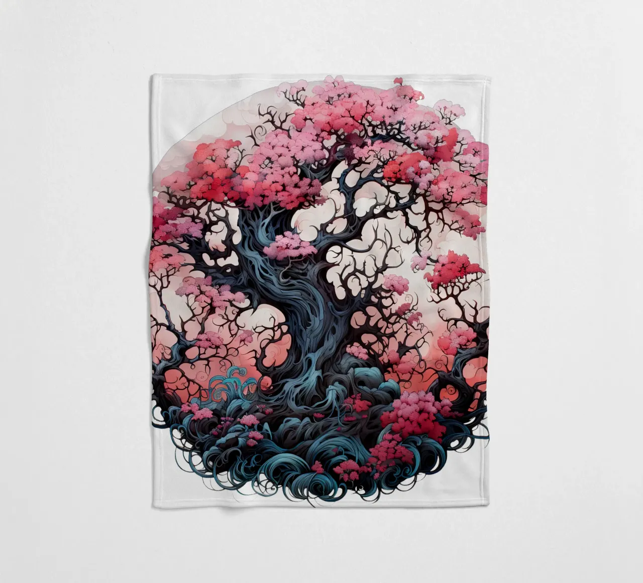 Albero della vita colorato coperta in pile da Spiritual Touch