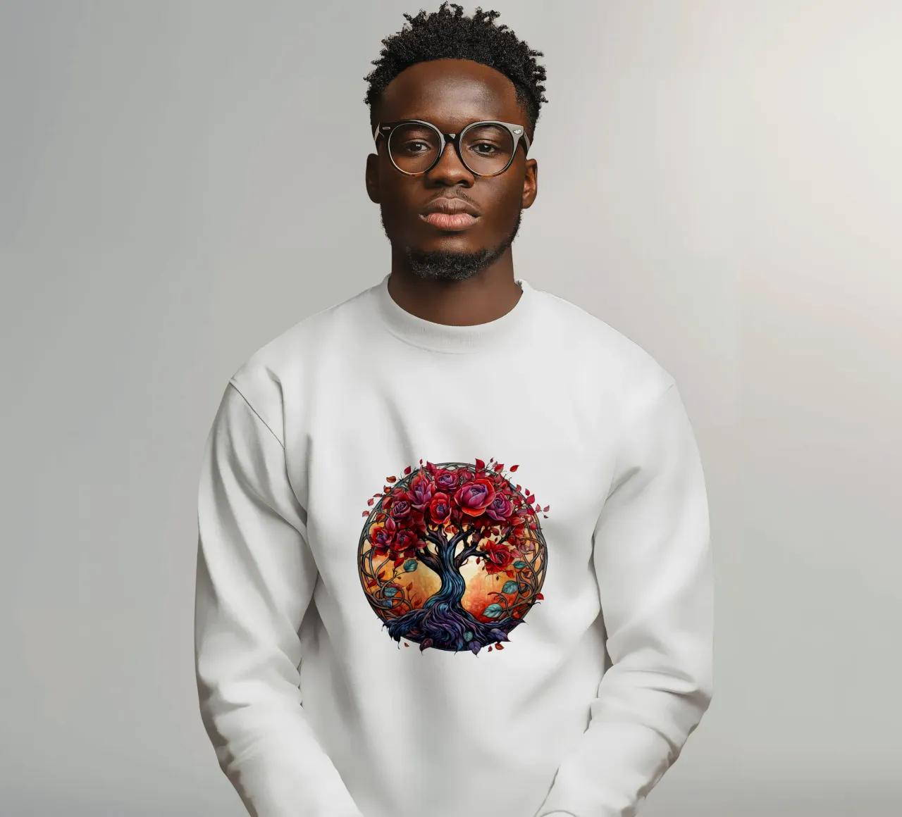 Albero della vita colorato felpa da Spiritual Touch