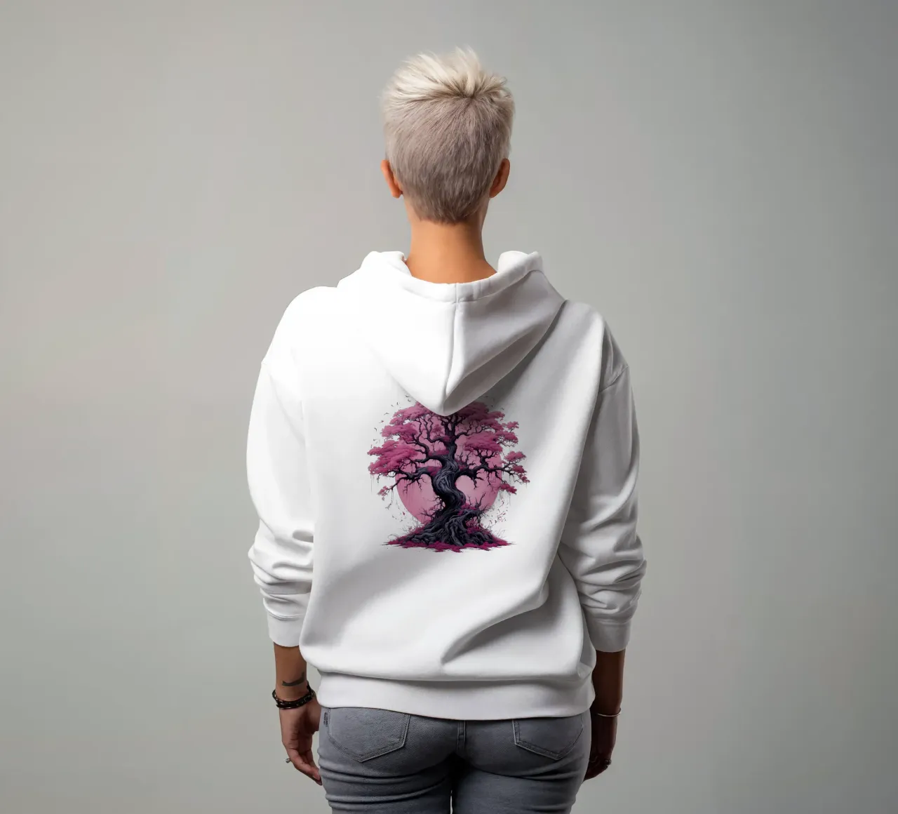Albero della vita colorato felpa con cappuccio da Spiritual Touch
