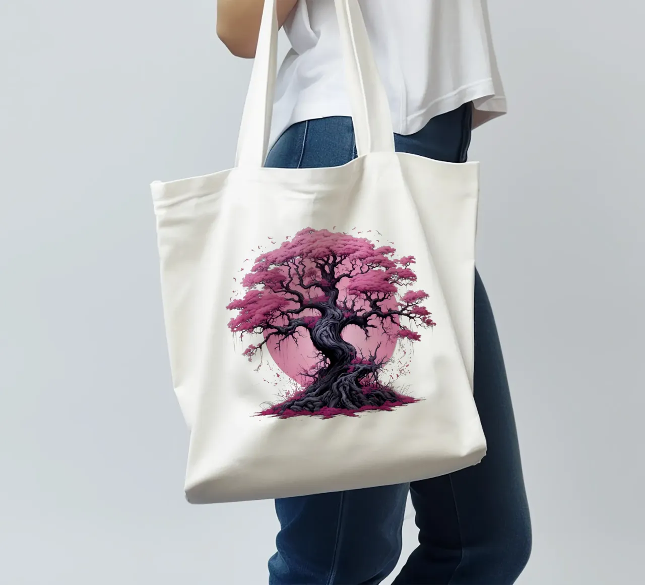Albero della vita colorato borsa in juta da Spiritual Touch
