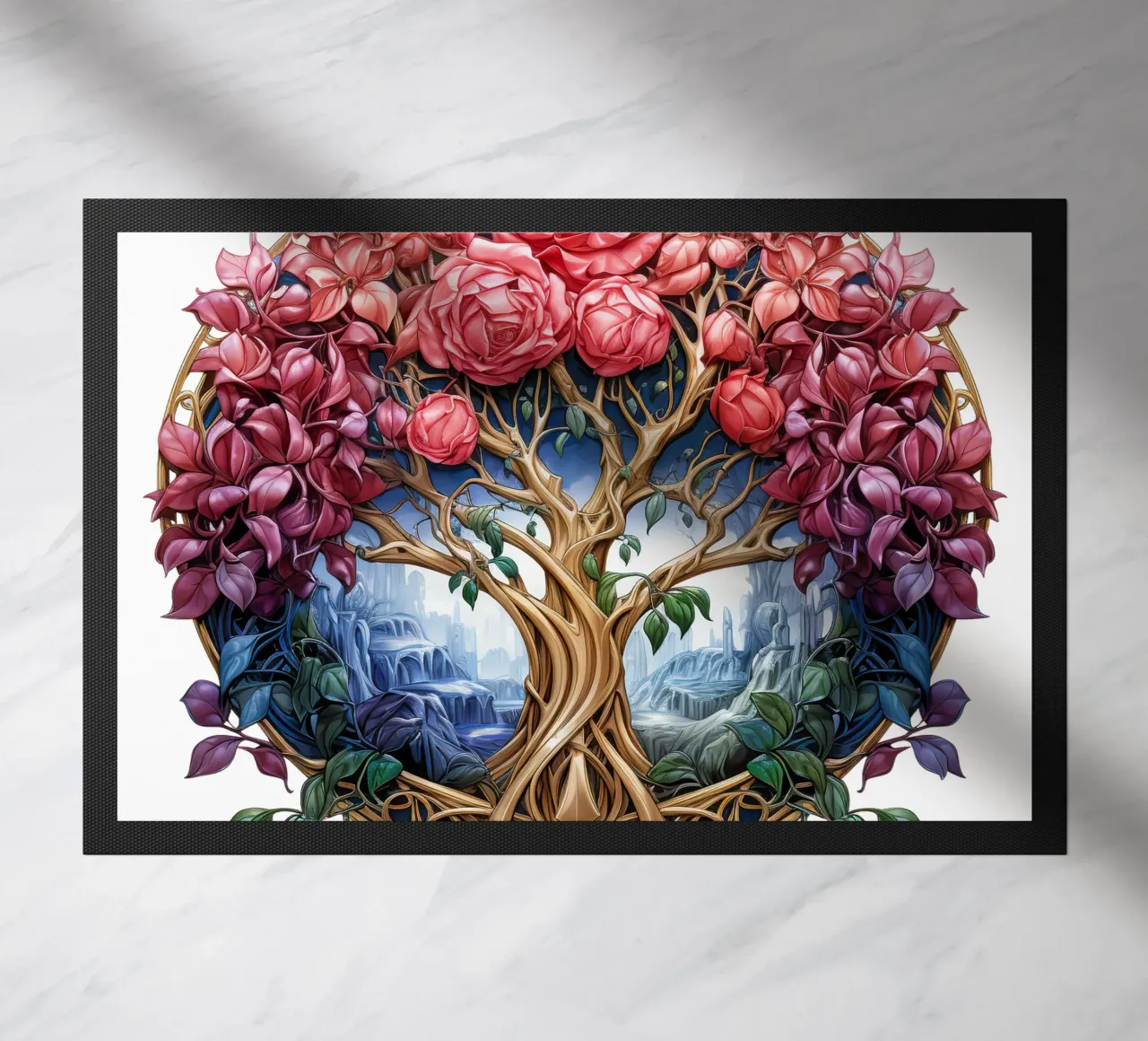 Albero della vita colorato zerbino da Spiritual Touch