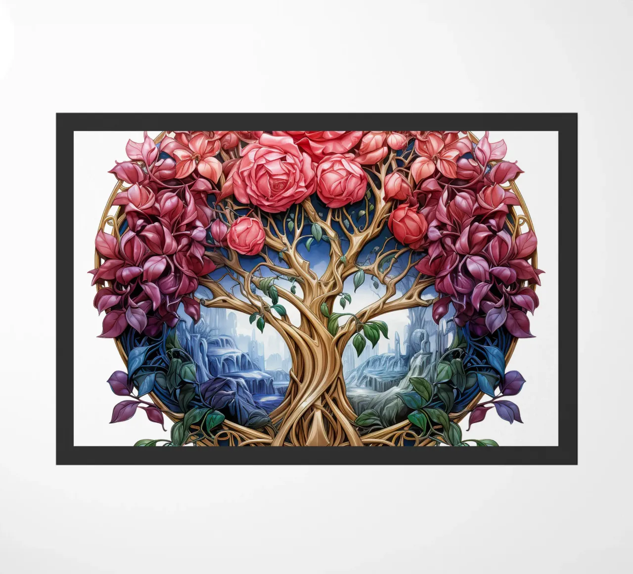 Albero della vita colorato zerbino da Spiritual Touch