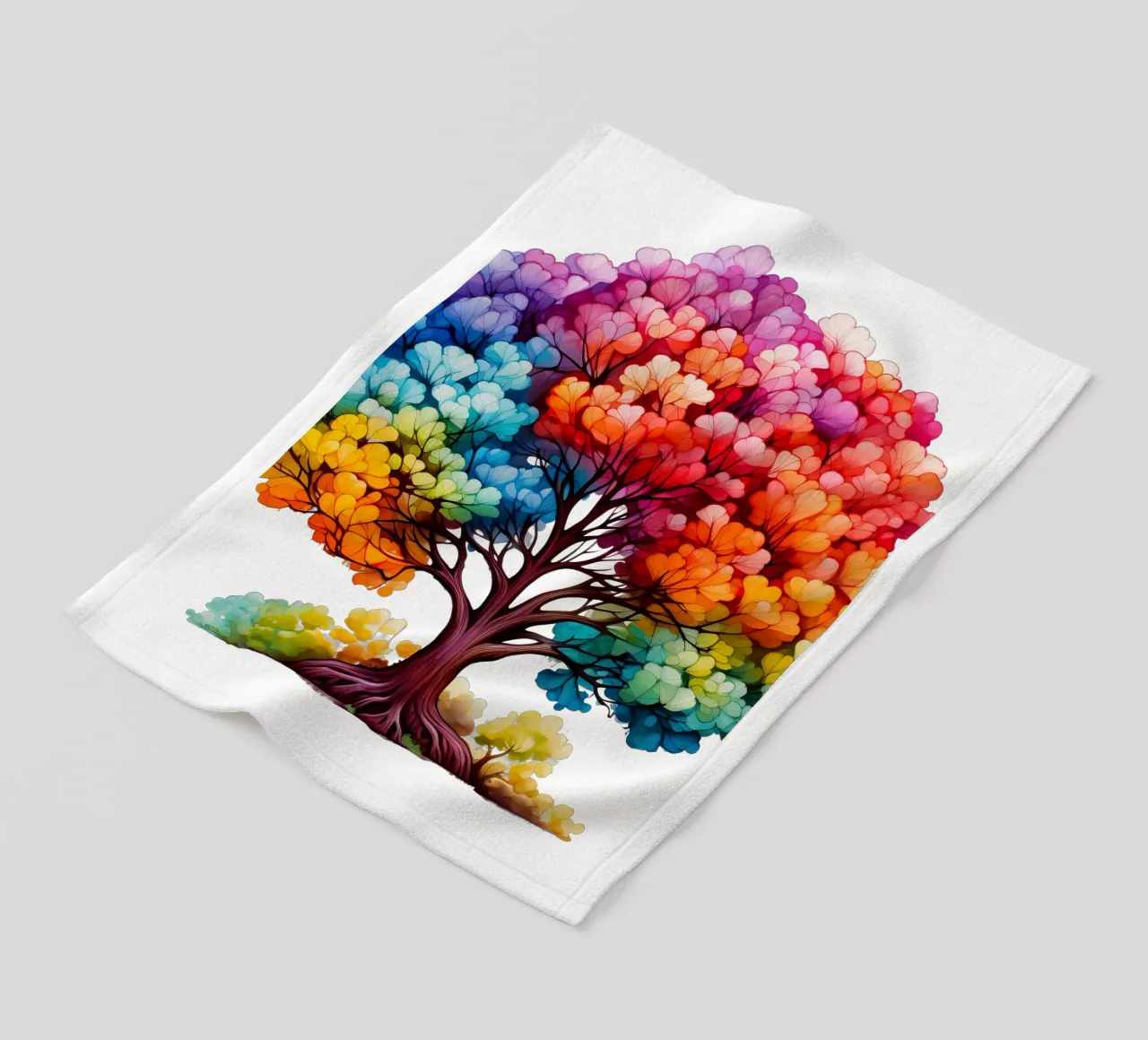 Albero della vita colorato coperta in pile da Spiritual Touch
